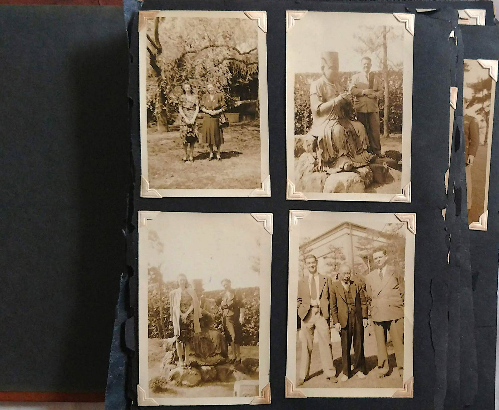 Vintage Photo Album from Pre Korean War Officer Veteran: Including many photos from Korea, Japan and Guam during 1946 - 1951. Dimensions of each sheet Approx. 10" x 8".