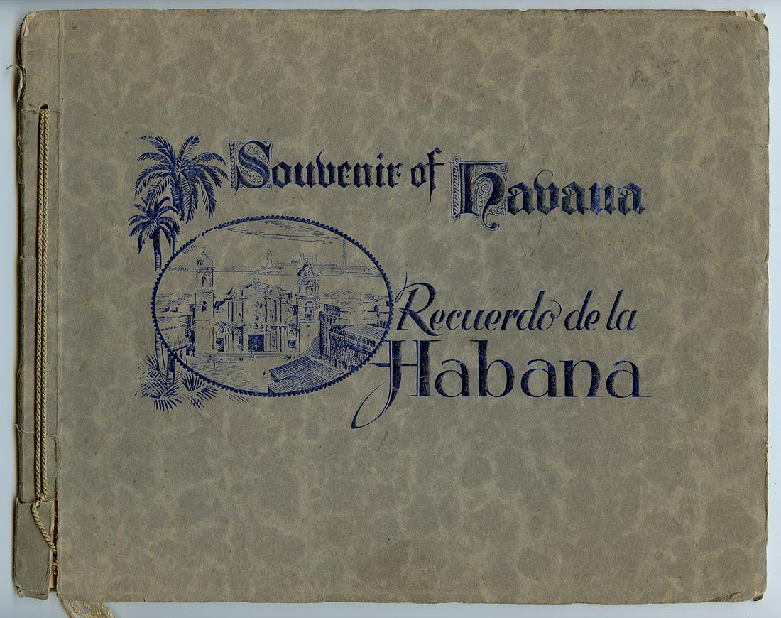 Vintage Souvenir of Havana, Cuba 1920s: The book contains 15 photogravures with beautiful views. The dimensions are Approx. 8.25" x 10" (closed).