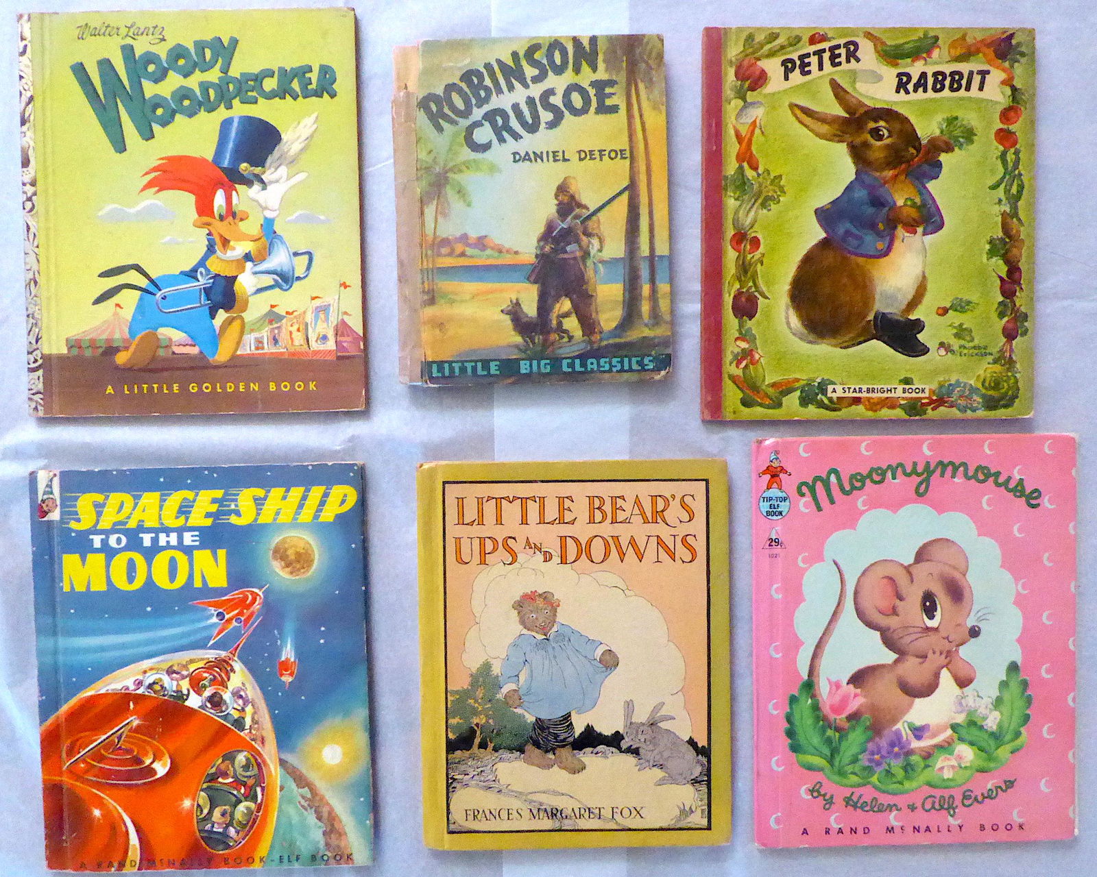Group of Six Antique / Vintage Children Books (1 of 1)