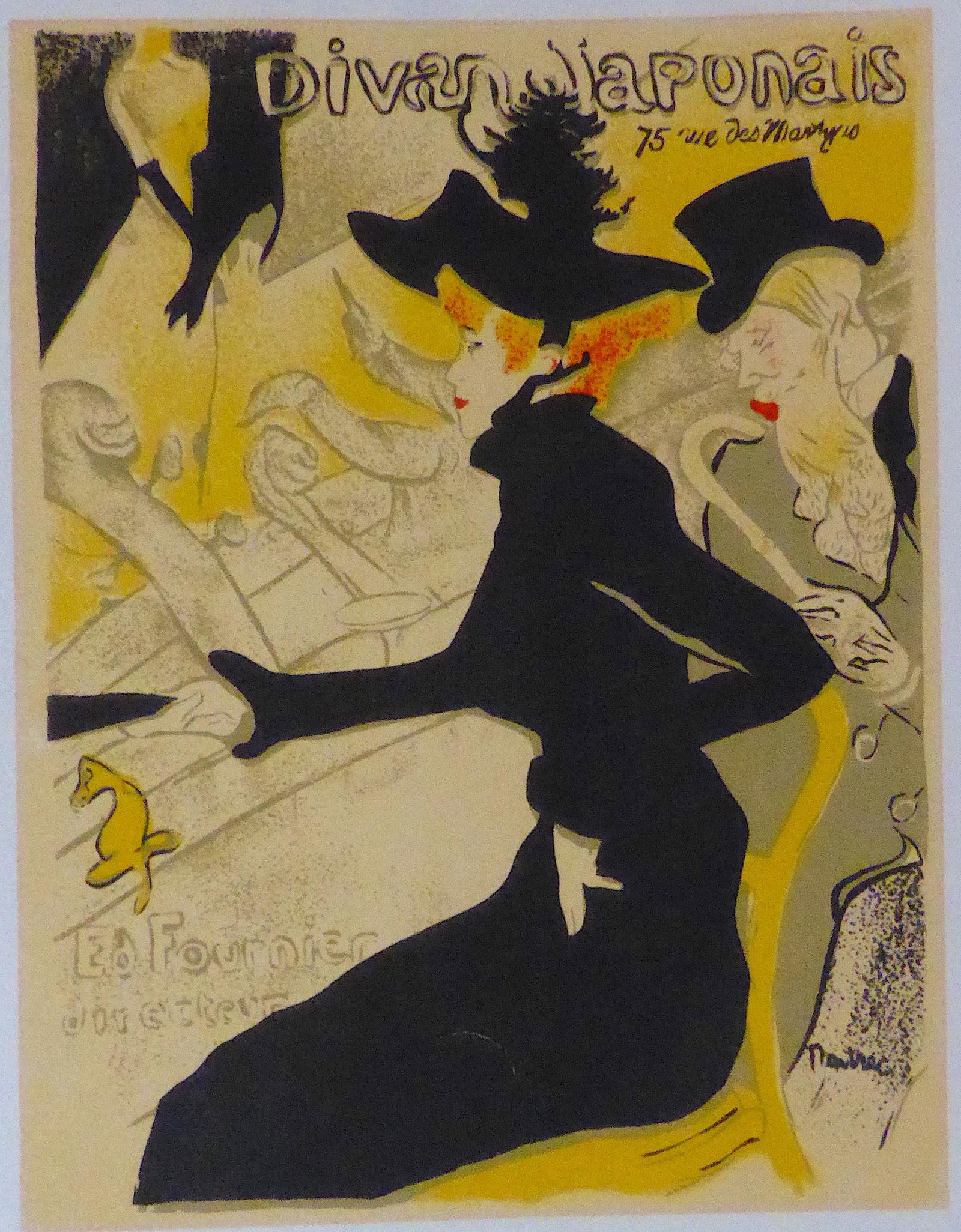 Rare Vintage 1940s TOLOUSE LAUTREC Original Silkscreen (1 of 4)