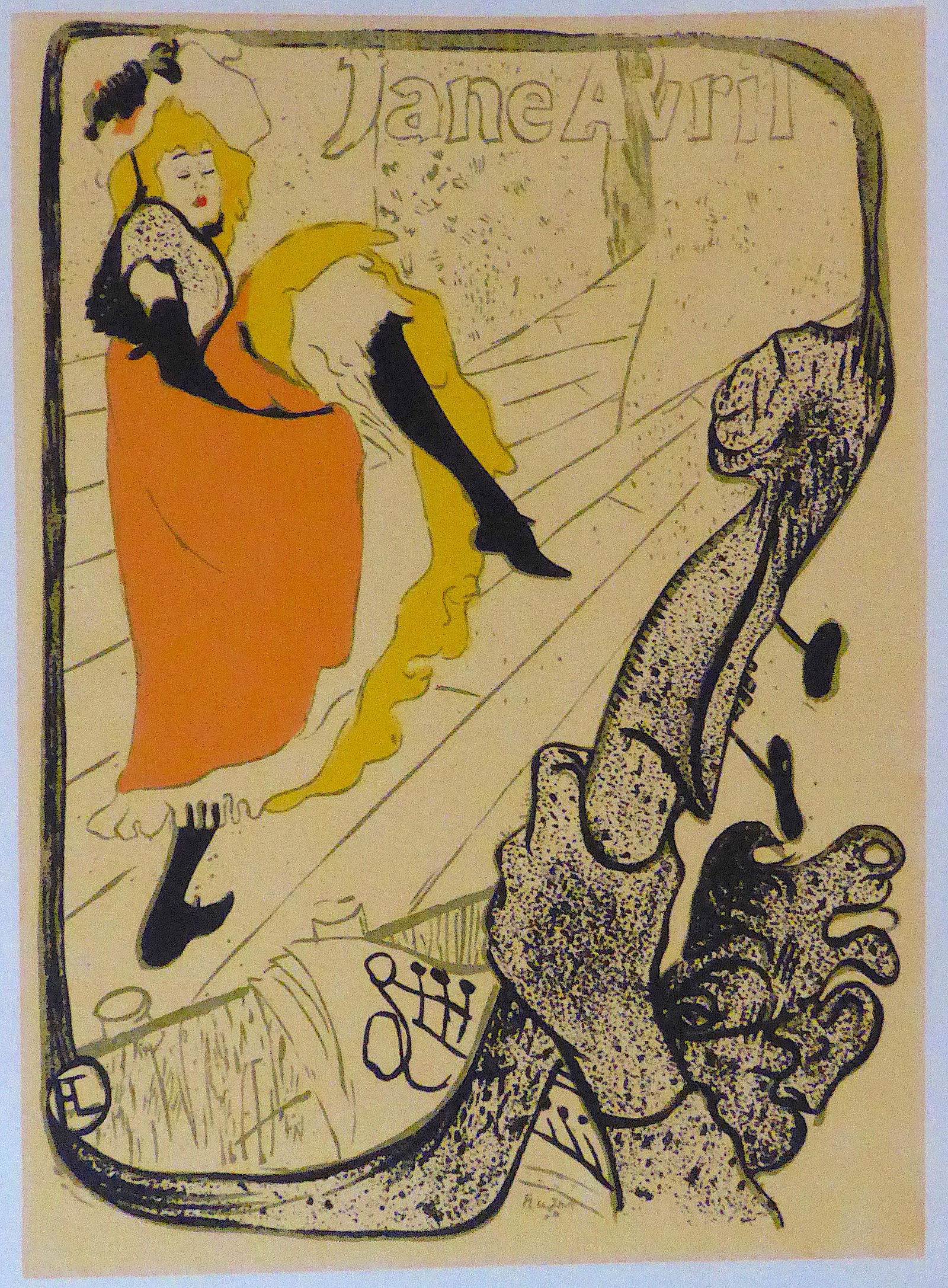 Rare Vintage 1940s TOLOUSE LAUTREC Original Silkscreen (1 of 4)