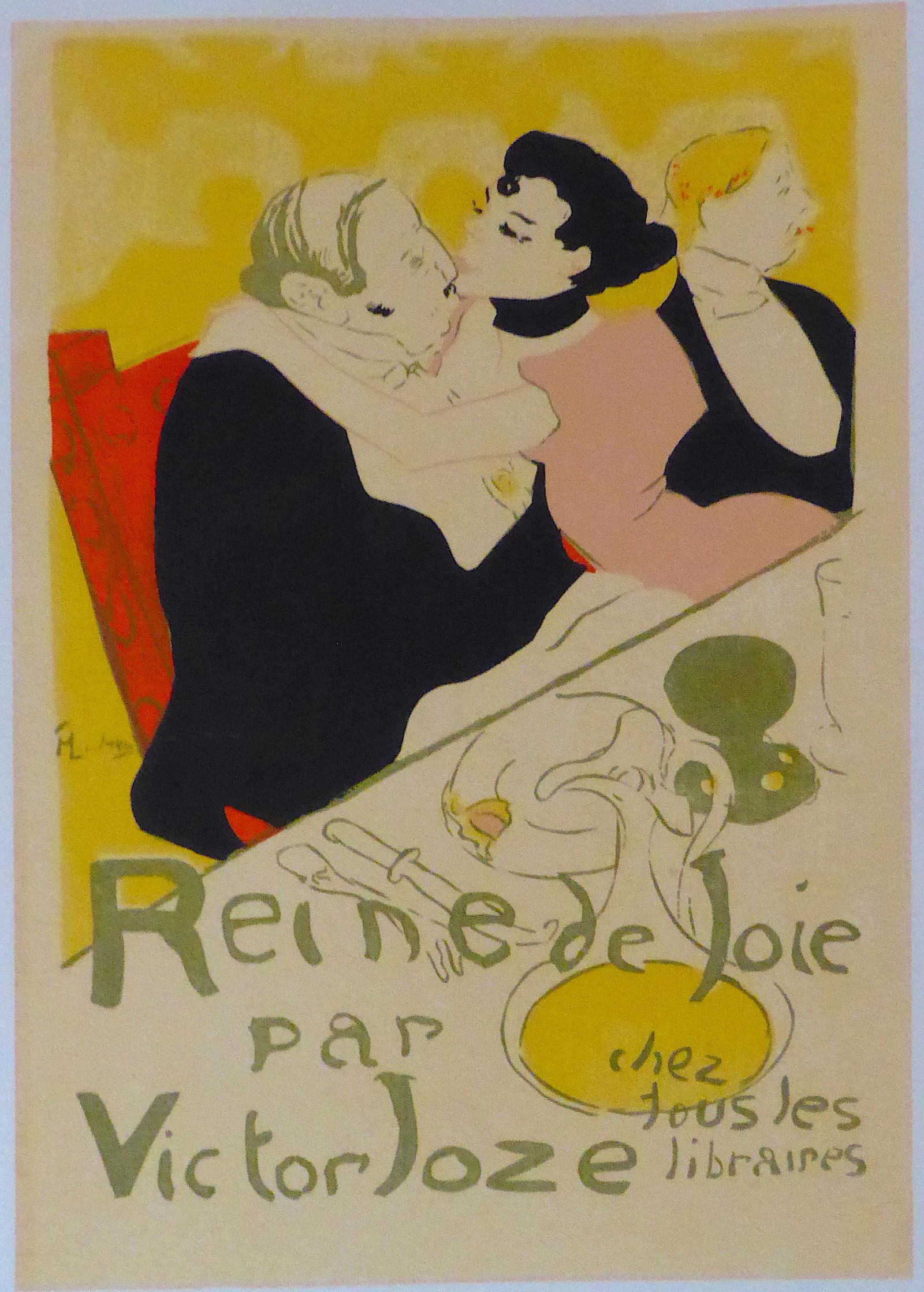 Rare Vintage 1940s TOLOUSE LAUTREC Original Silkscreen (1 of 3)