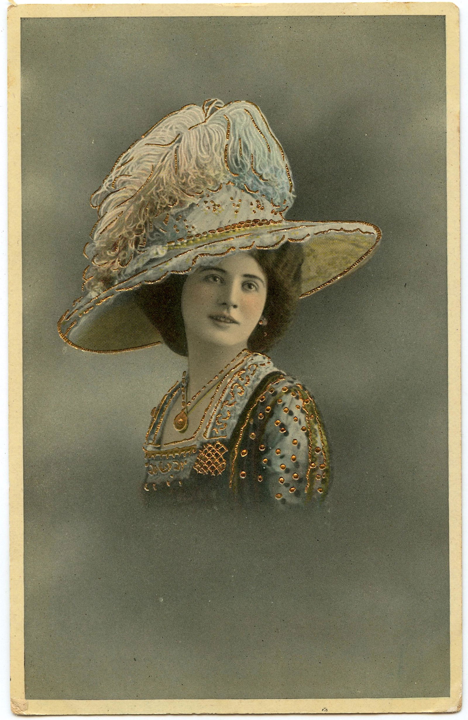 Antique Rare Art Nouveau / Deco Design Postcard (1 of 2)