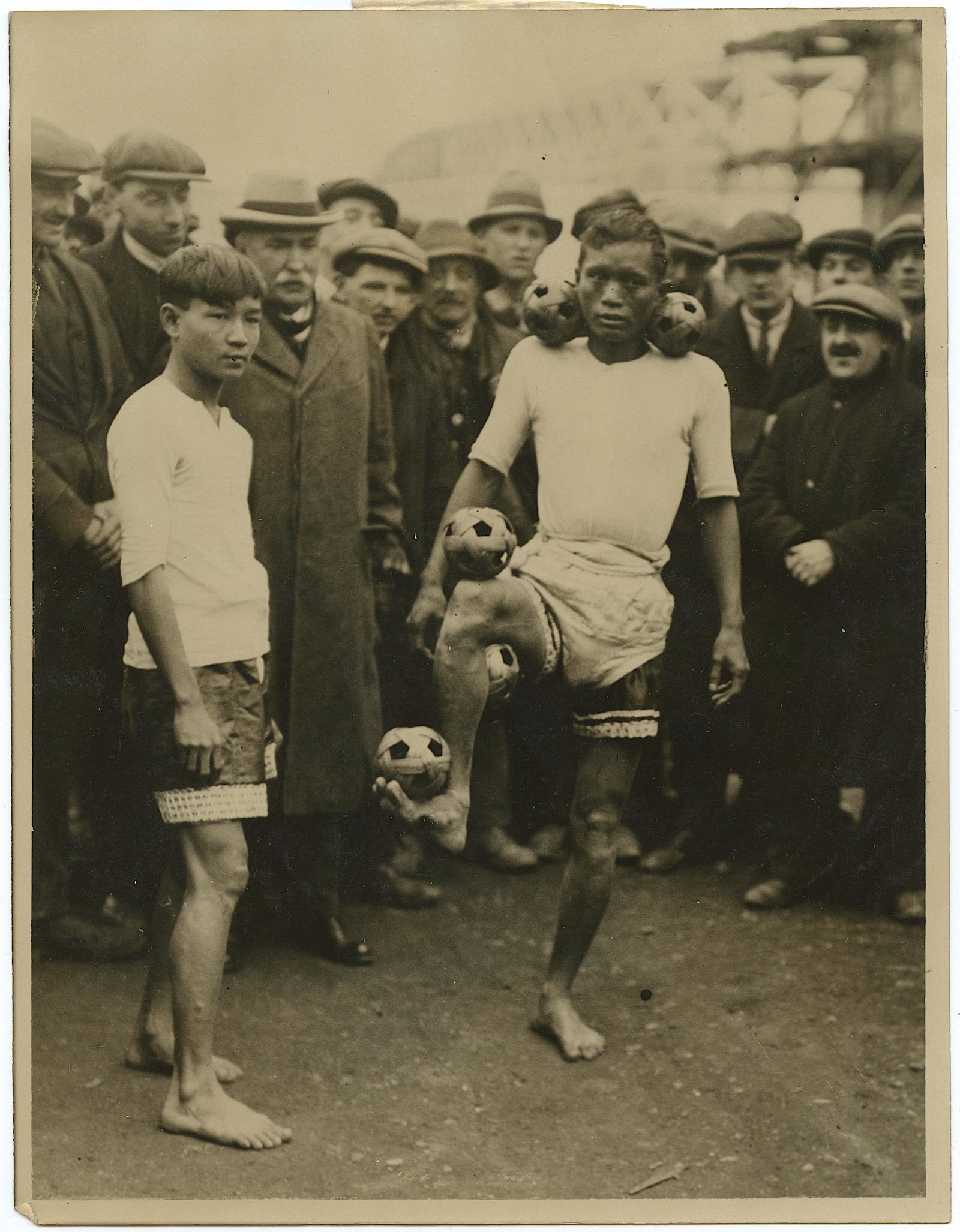 Antique Photo Jugglrs Exhbition Soccer Wembley: The dimensions are Approx. 8.5" x 6.75".