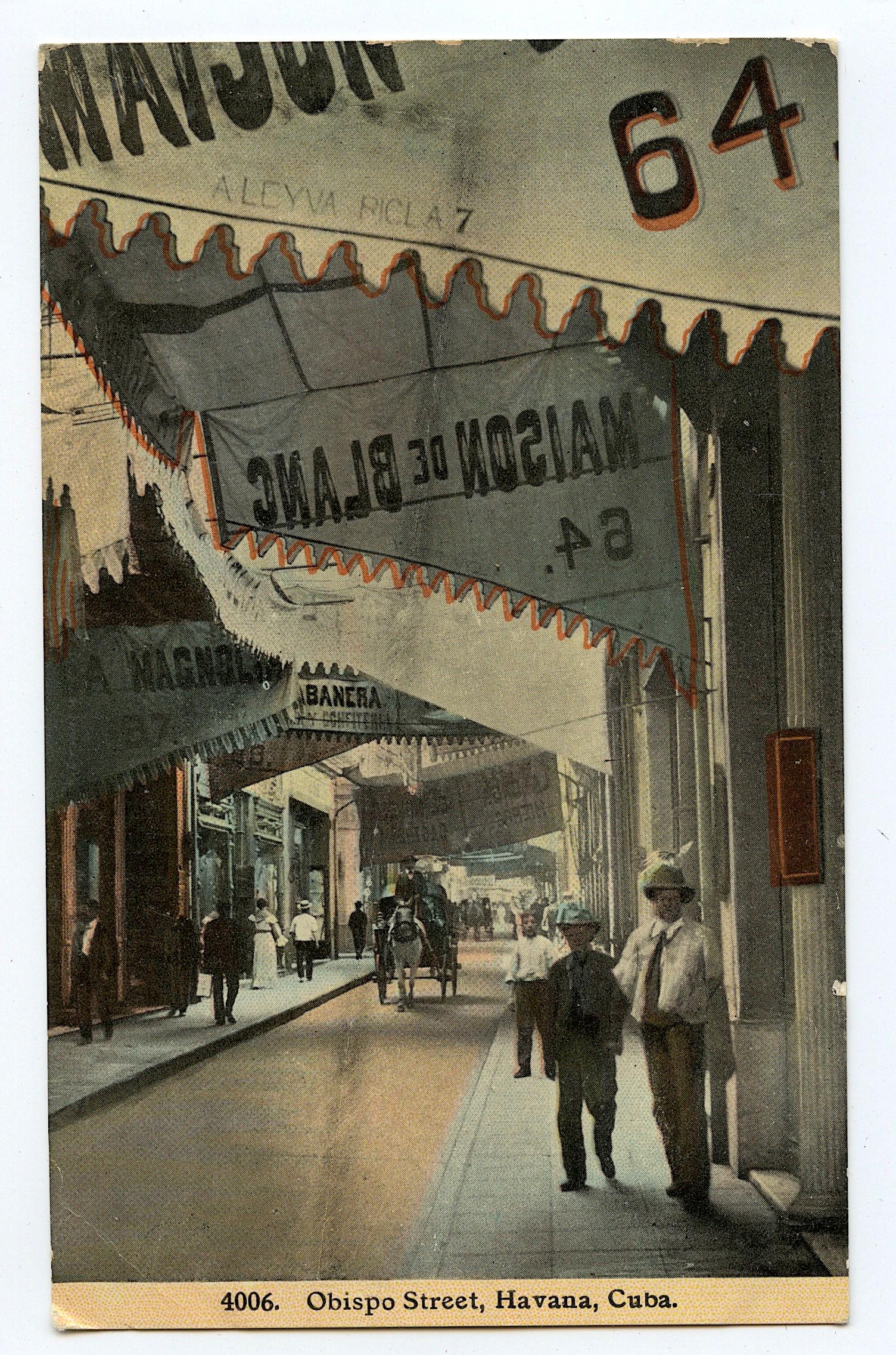 Antique / Vintage Postcard Cuba, Havana: Antique / Vintage postcard from the epoch. The regular size of a postcard is approximately 3 1/2 inch x 5 1/2 inch or 9 cm x 14 cm (small variance can occur). As a formal appreciation we are offering 