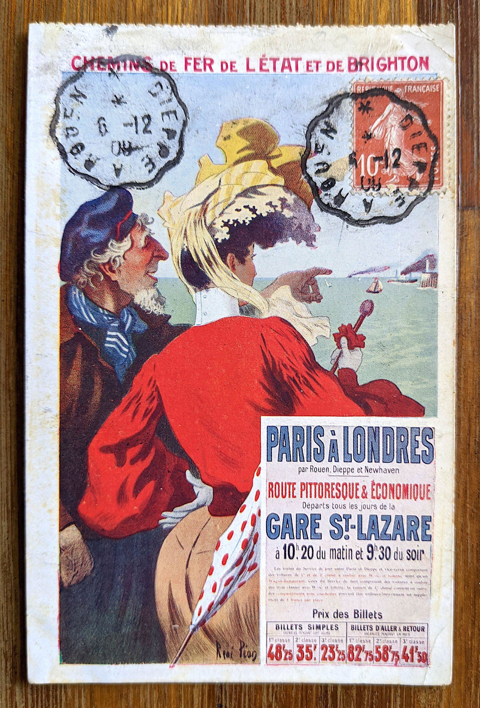 Antique / Vintage Advertising Postcard: Antique / Vintage postcard from the epoch. The regular size of a postcard is approximately 3 1/2 inch x 5 1/2 inch or 9 cm x 14 cm (small variance can occur). This lot is located in Boca Raton, Fl. So