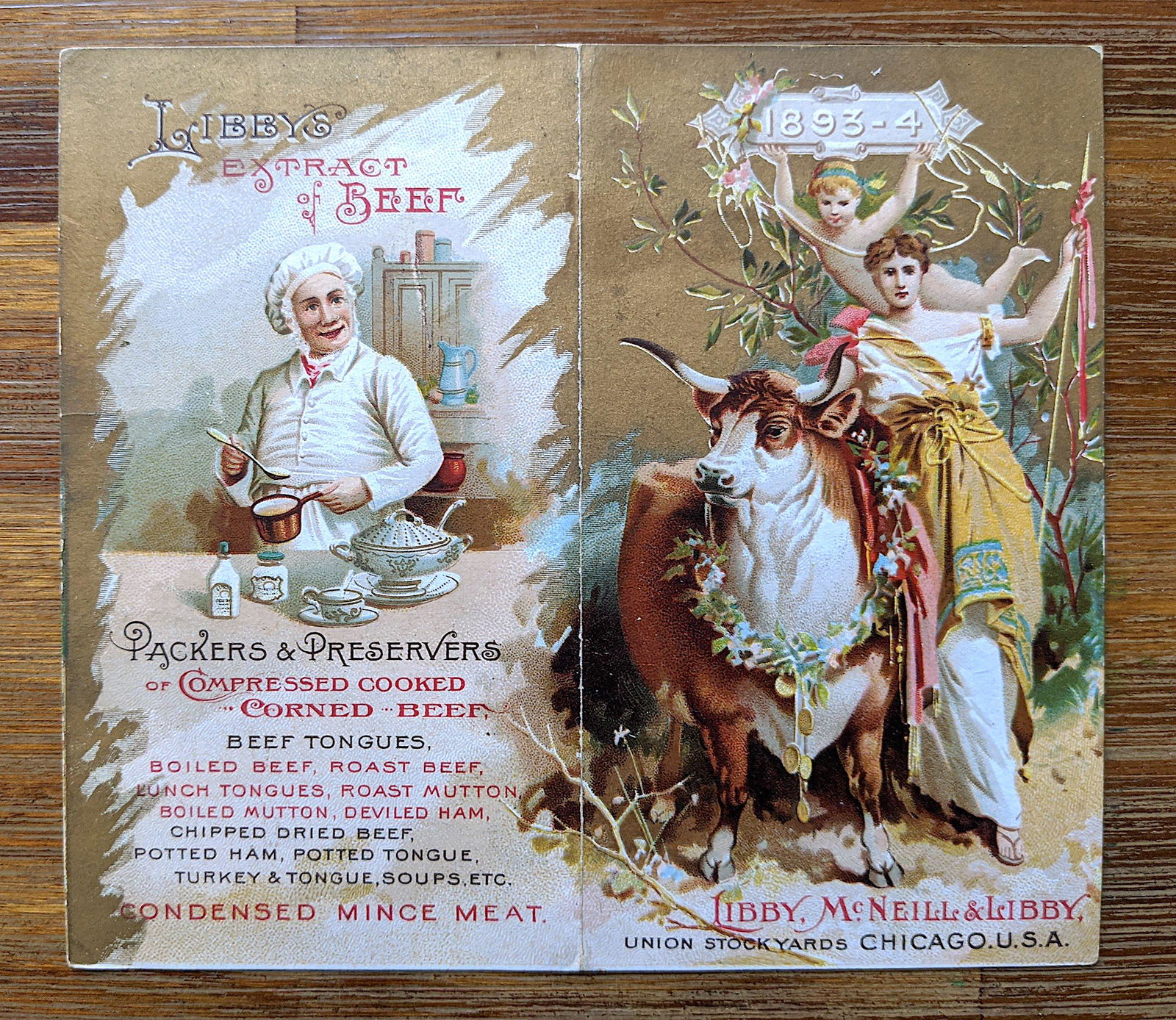 Antique / Vintage Advertising Postcard: Antique / Vintage postcard from the epoch. The regular size of a postcard is approximately 3 1/2 inch x 5 1/2 inch or 9 cm x 14 cm (small variance can occur). This lot is located in Boca Raton, Fl. So