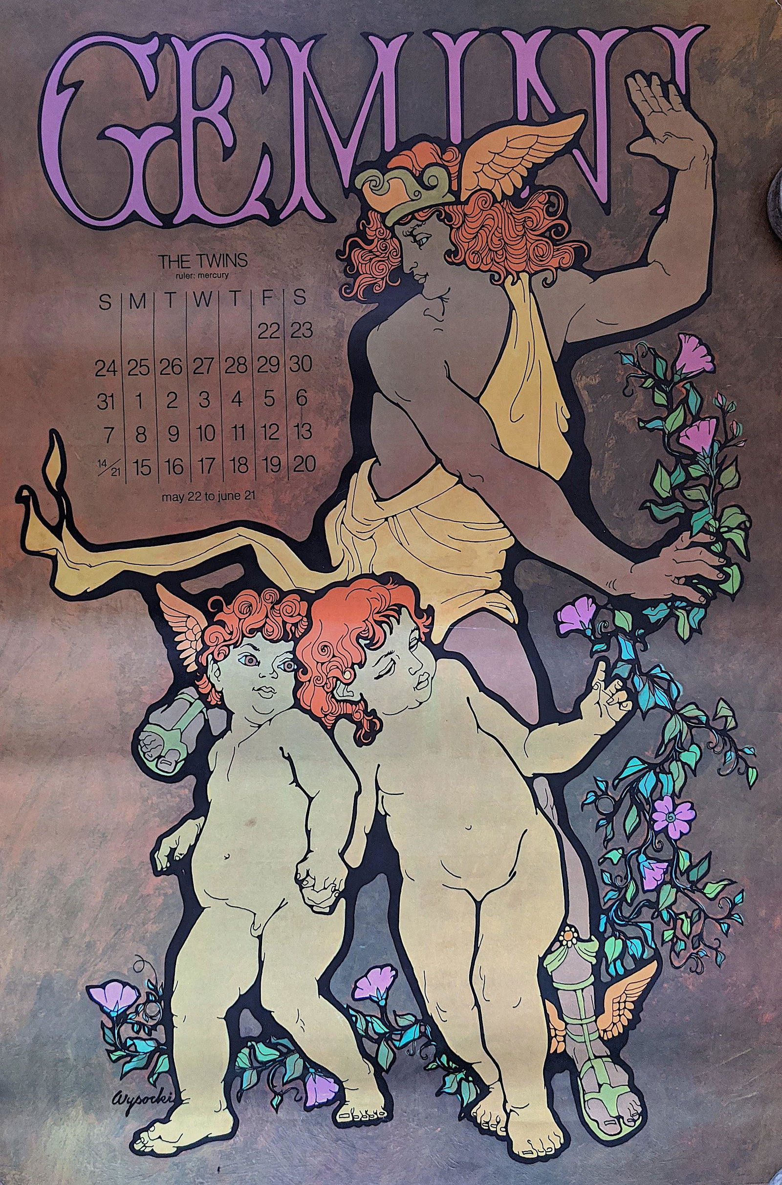 HARRY WYSOCKI Original Zodiac Poster, 1969 (1 of 3)