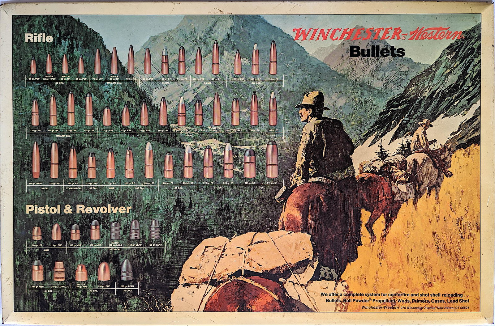 Vintage Winchester Western Bullets Metal Sign (1 of 3)