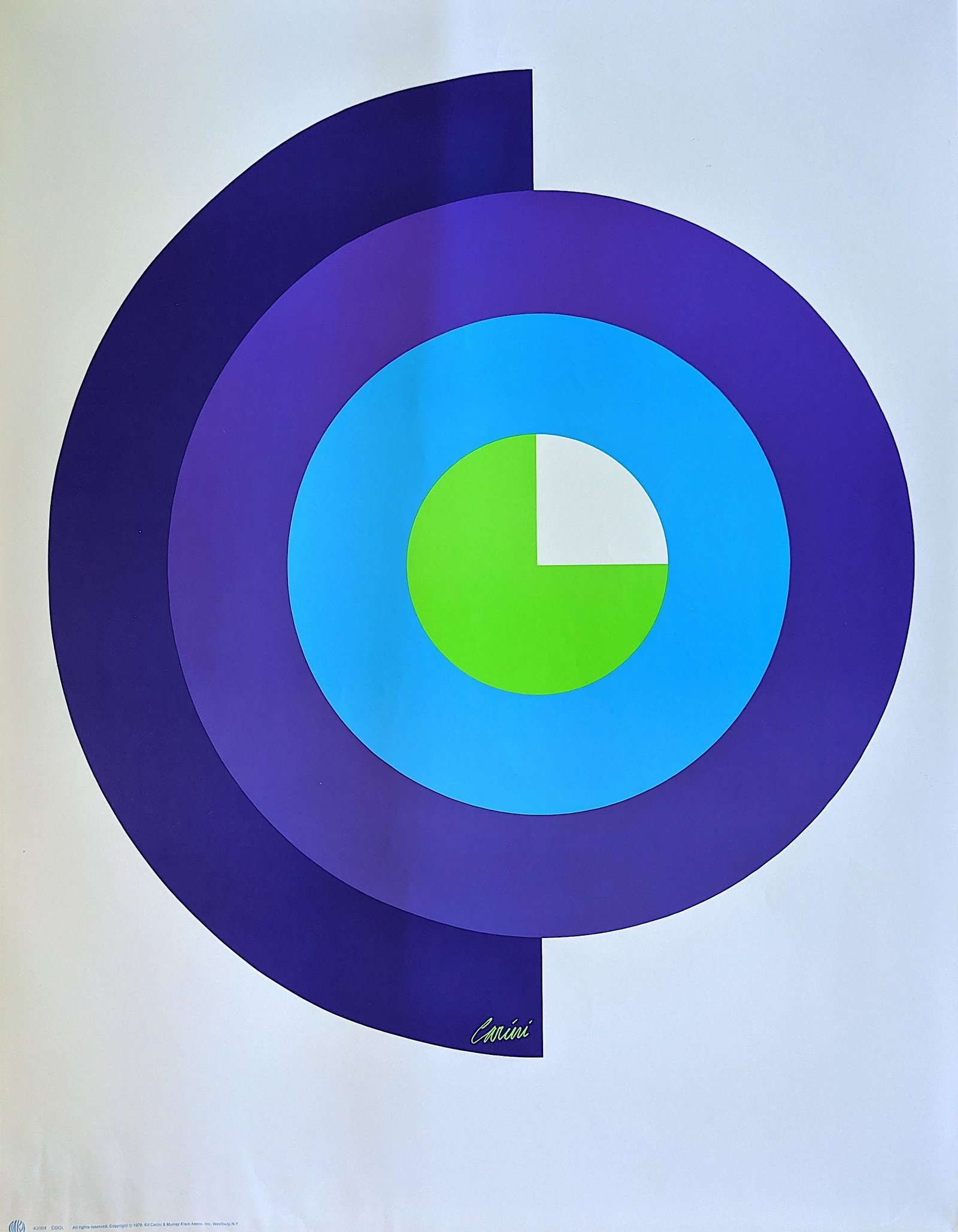 EDWARD CARINI Pop Art Poster, Signed: Dimensions Approx. 28.5" x 22". This lot is located in Boca Raton, Fl and its shipment will be made directly by Artelisted. Shipping insurance is the responsibility of the buyer. Ask us if you want to