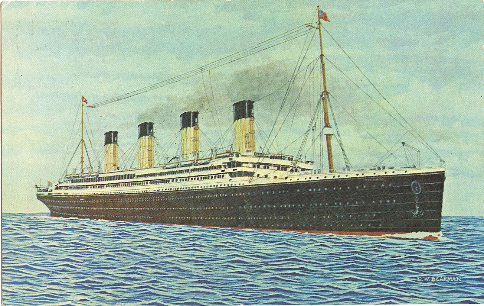 Vintage Postcard Titanic White Star Liner: The dimensions are Approx. 3.5"x 5.5". This lot is located in Boca Raton, Fl and its shipment will be made directly by Artelisted. Shipping insurance is the responsibility of the buyer. Ask us if you