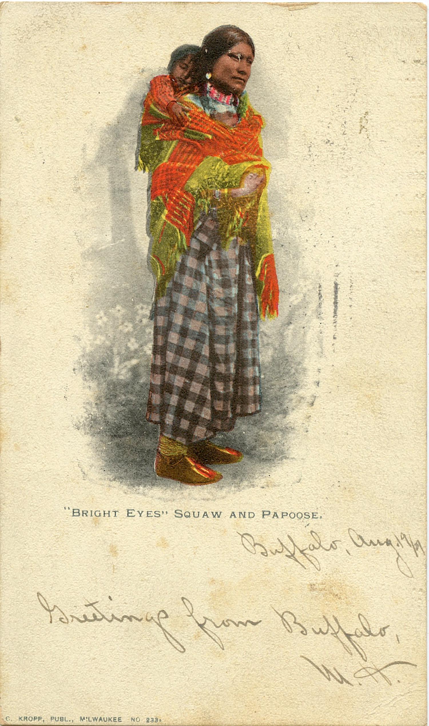 Antique Vintage Americana Postcard Indian Native (1 of 2)