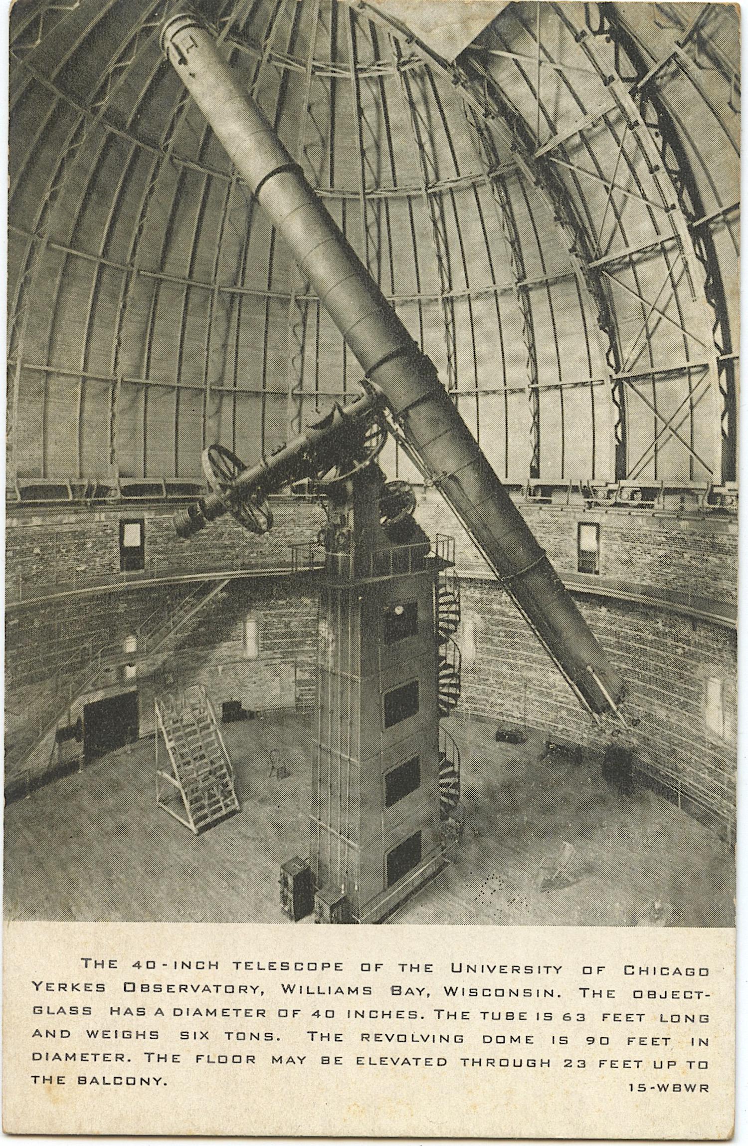 Antique / Vintage Telescope Chicago Postcard 1930s (1 of 2)