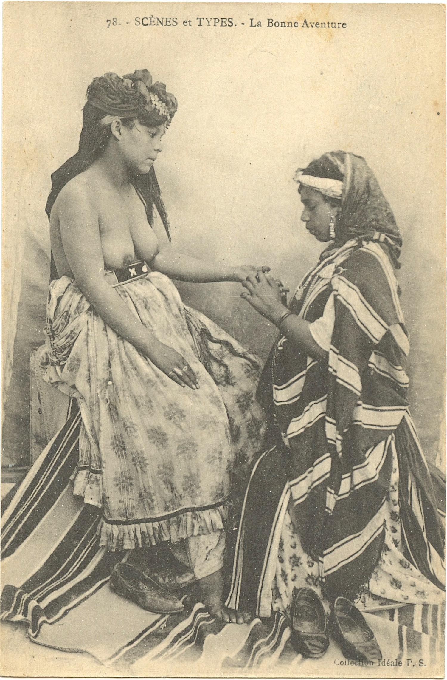 Antique / Vintage Mauresque Female Postcard 1900s - (1 of 2)