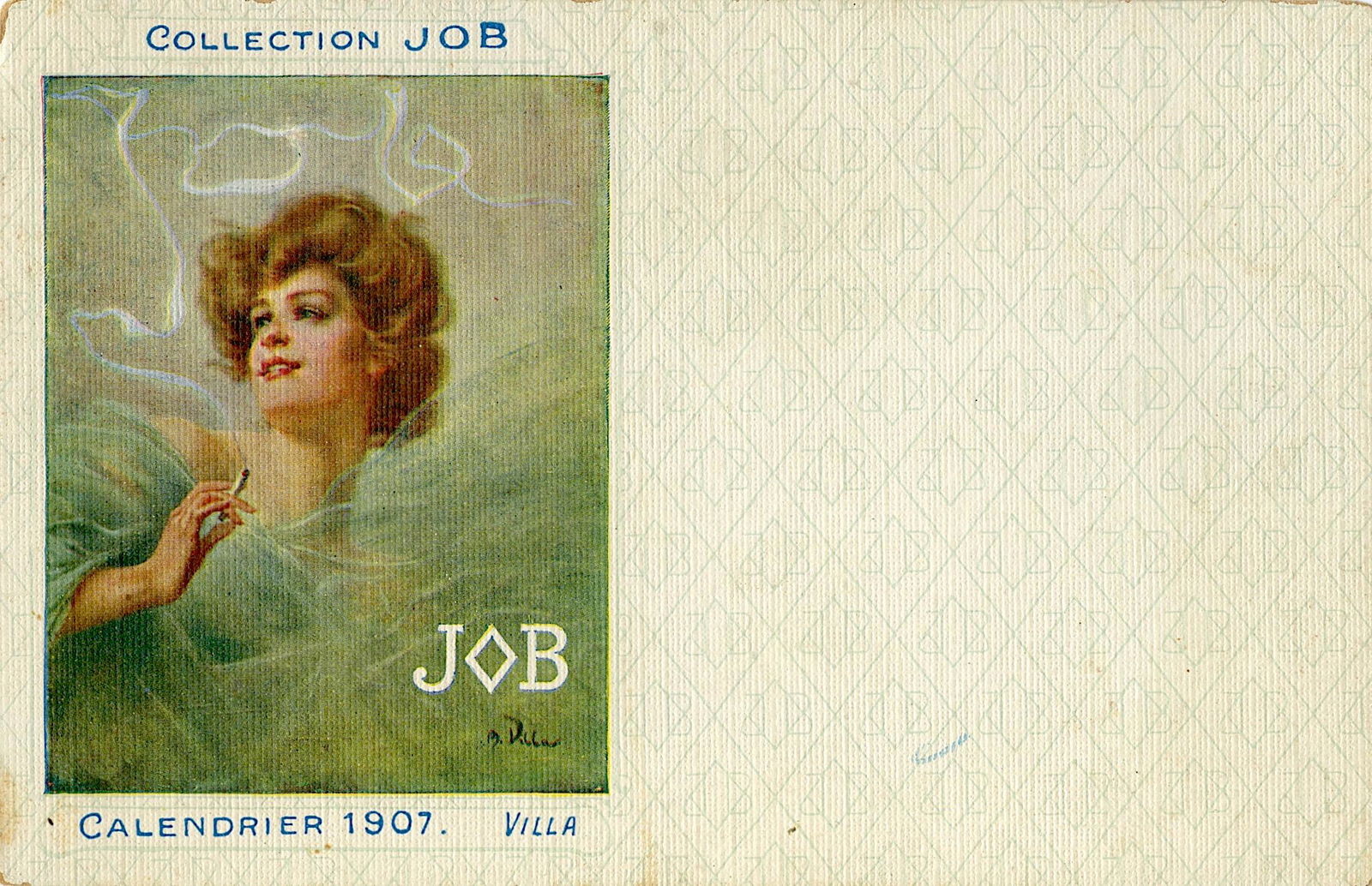 Antique Collection JOB Villa Postcard 1907 (1 of 2)