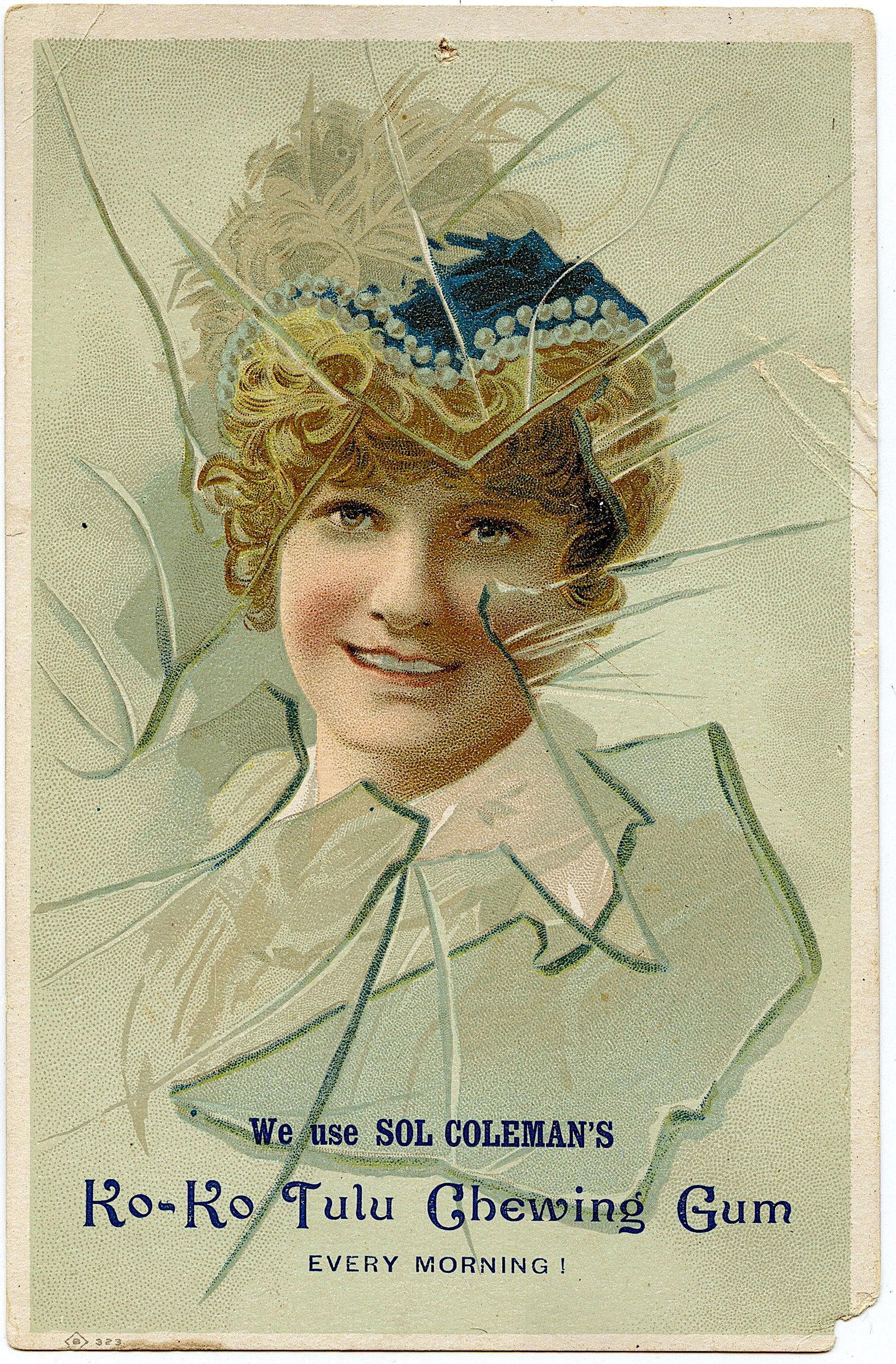 Antique Rare Tradecard Art Deco Sol Coleman's (1 of 2)