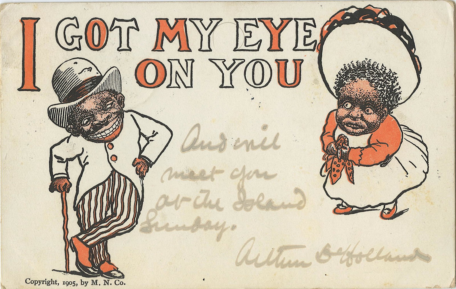 Antique Rare African American Postcard: The dimensions are Approx. 5.5" x 3.75". This lot is located in Boca Raton, Fl and its shipment will be made directly by Artelisted. Shipping insurance is the responsibility of the buyer. Ask us if yo