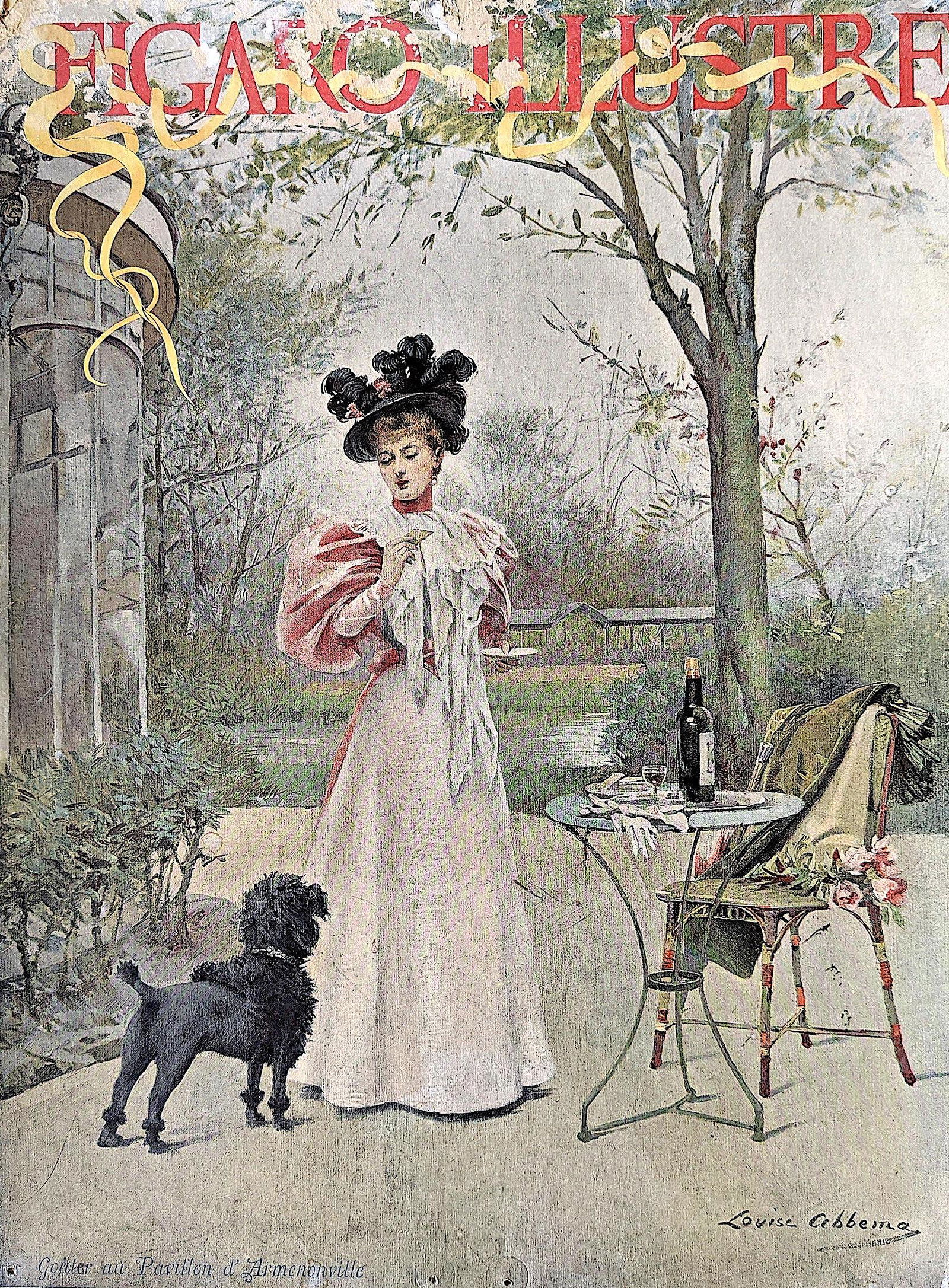 Antique Advertising Poster FIGARO ILLUSTRE 1890s (1 of 3)