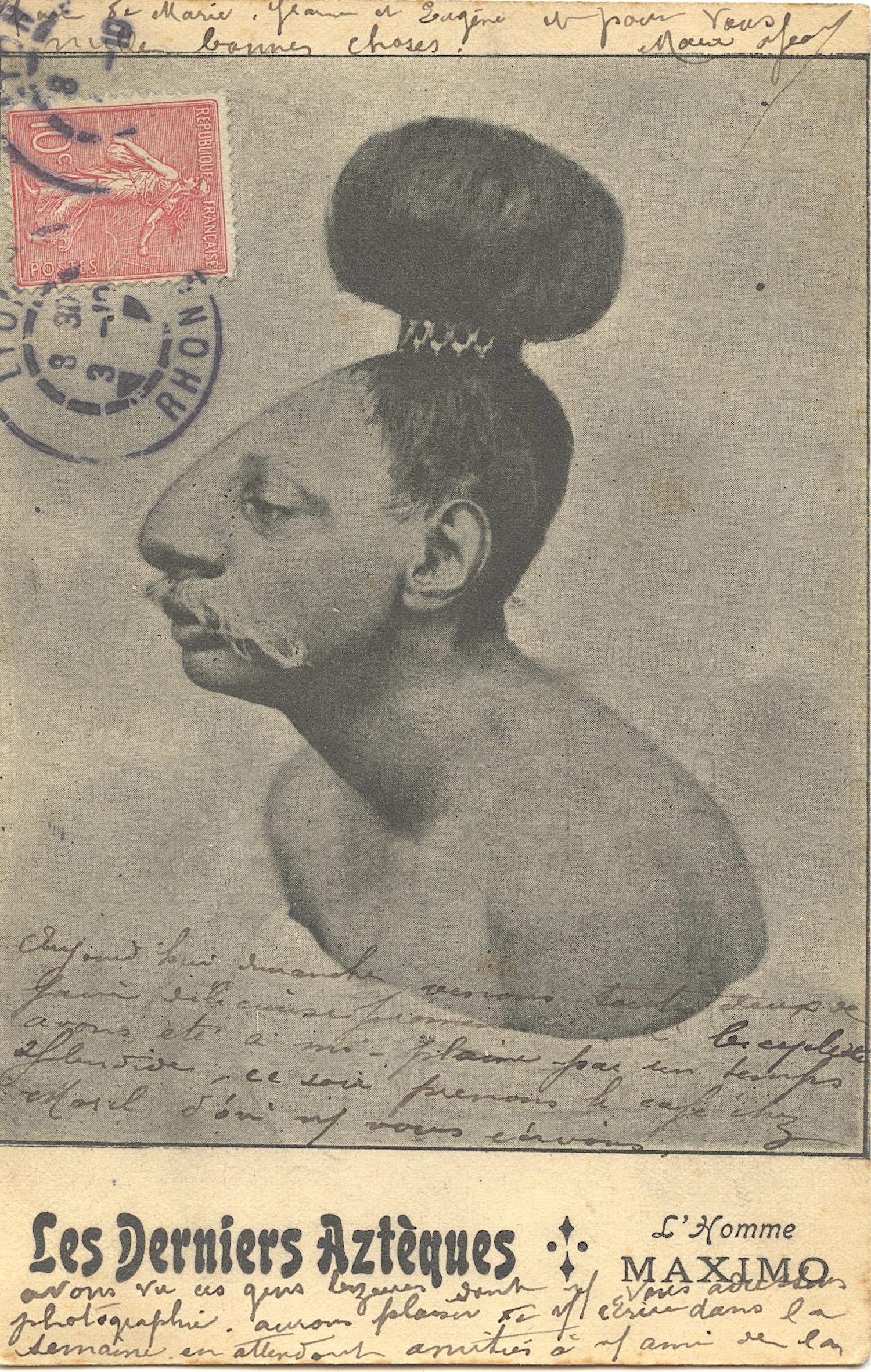 Antique Postcard Circus Actor Aztec (1 of 2)