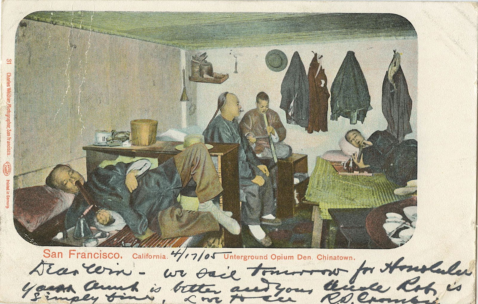 Antique PC San Francisco Unterground Opium Chinatown (1 of 2)