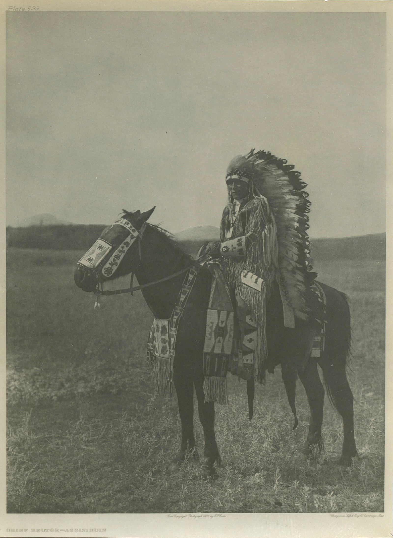Vintage Photograph Edward Sheriff Curtis Native Indian (1 of 2)