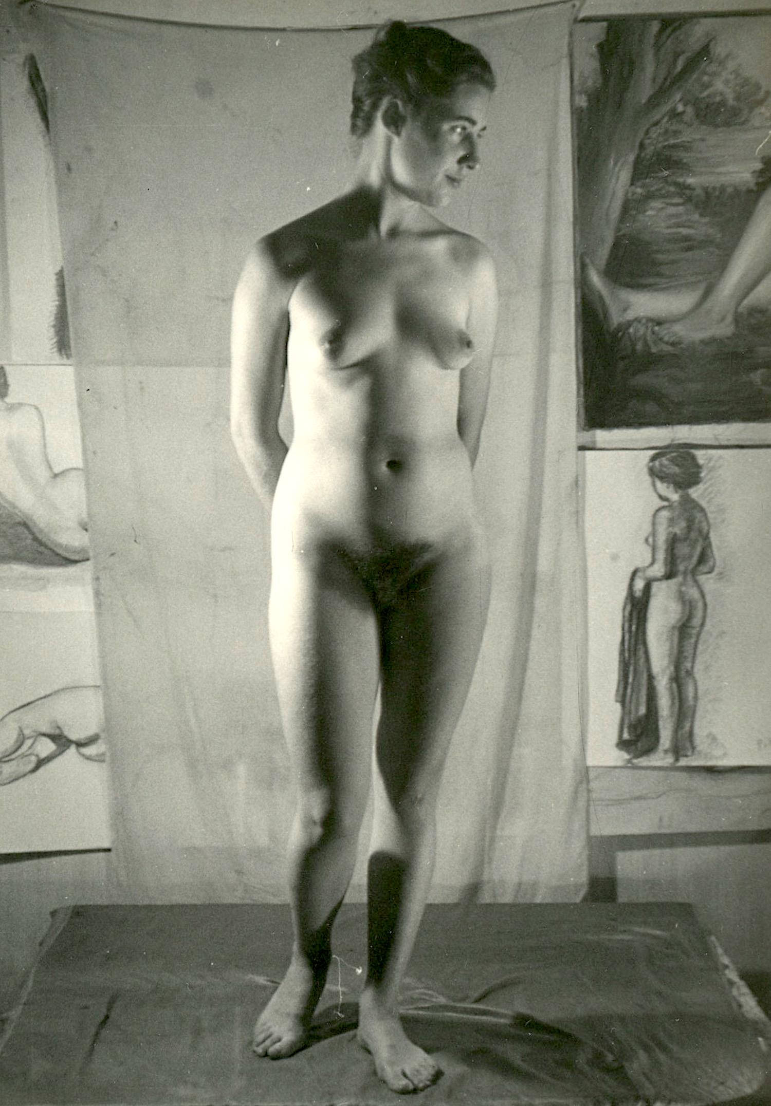 Original Argentina Model in Artist's Studio, 1950s (1 of 3)