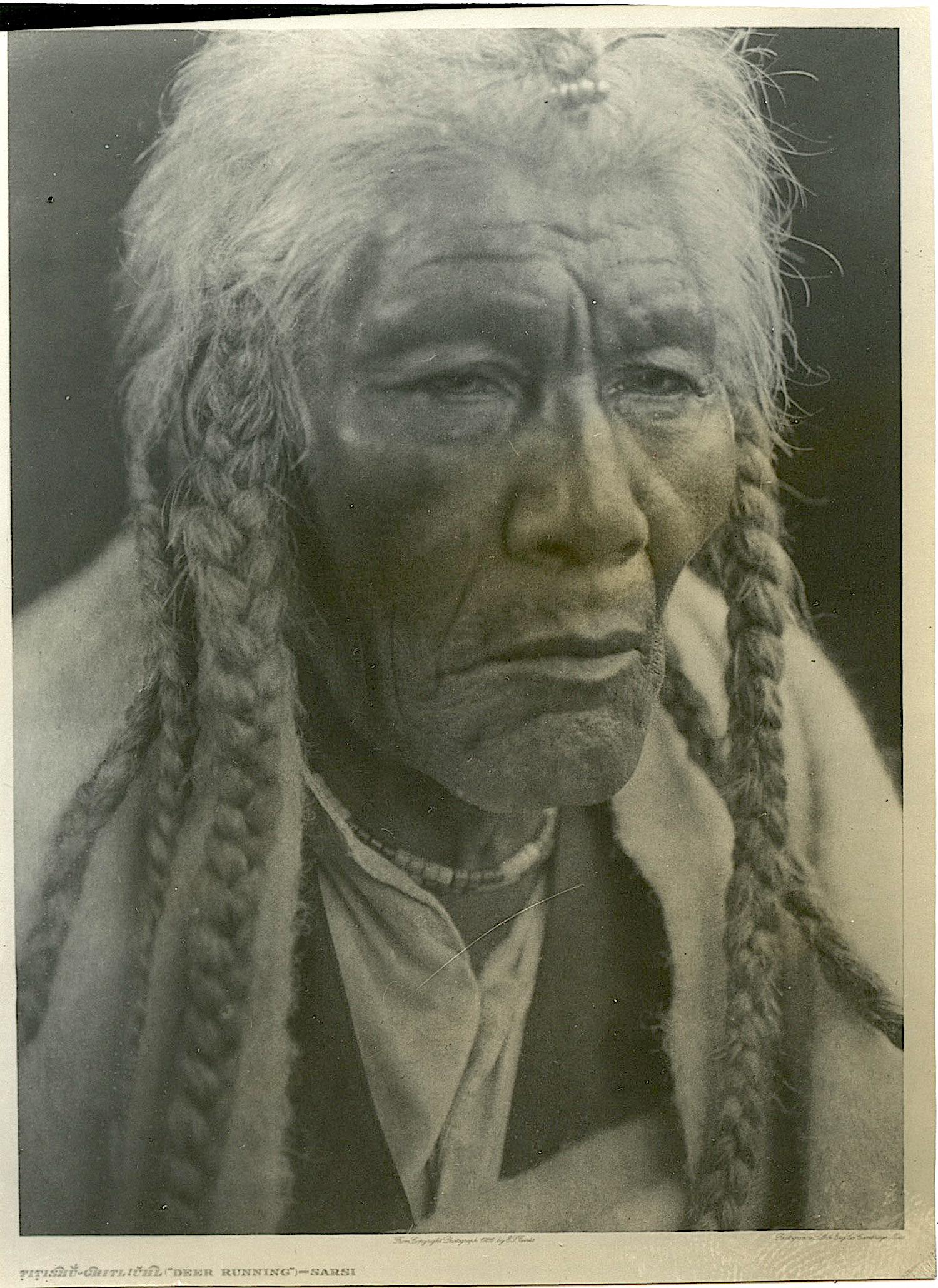 Vintage Photograph Edward Sheriff Curtis Native Indian (1 of 2)