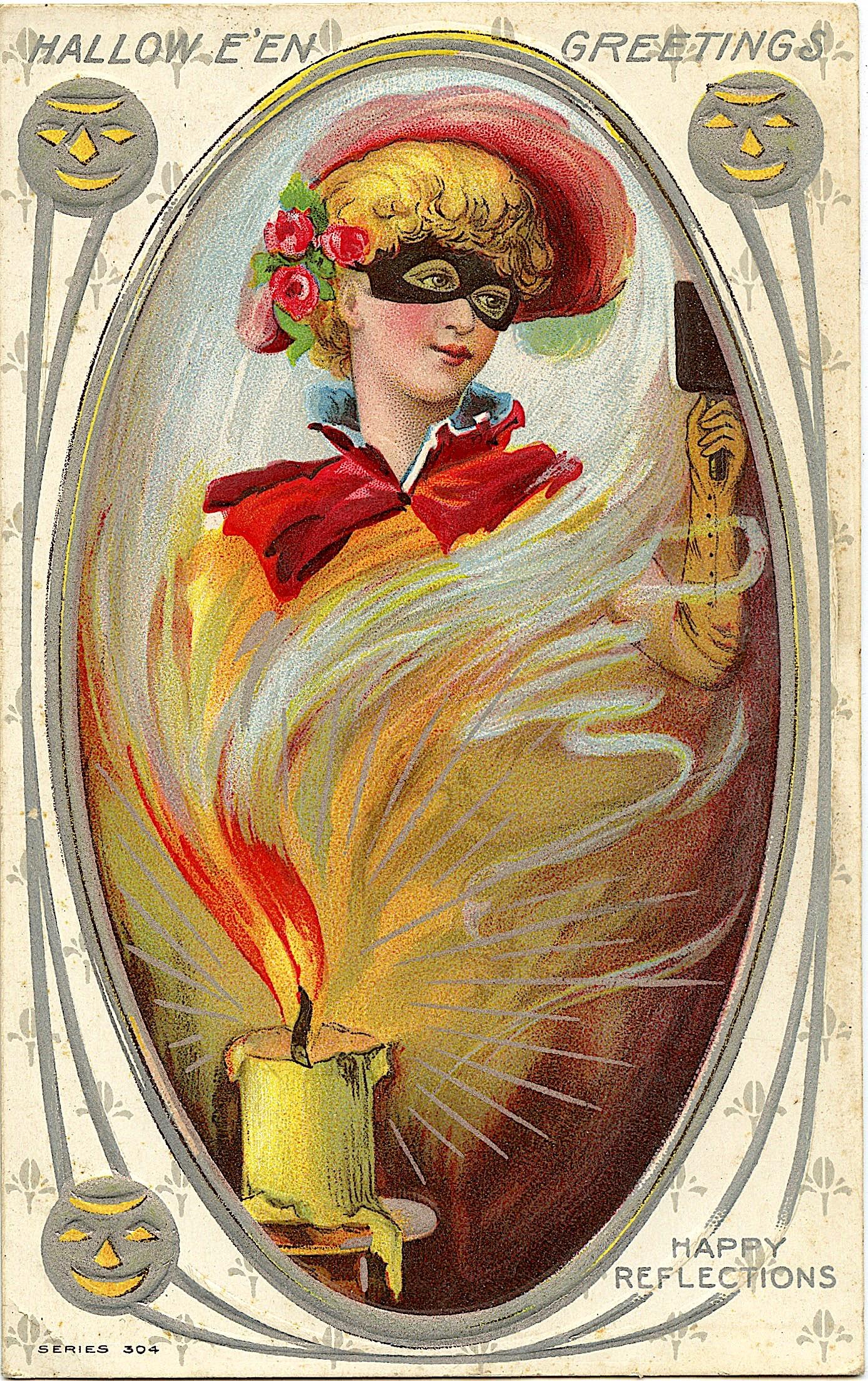 Antique / Vintage Postcard Halloween: The dimensions of an antique / vintage postcard are Approx. 5.5" x 3.5" (small variances can occur). This lot is located in Boca Raton, Fl and its shipment will be made directly by Artelisted. Shippin