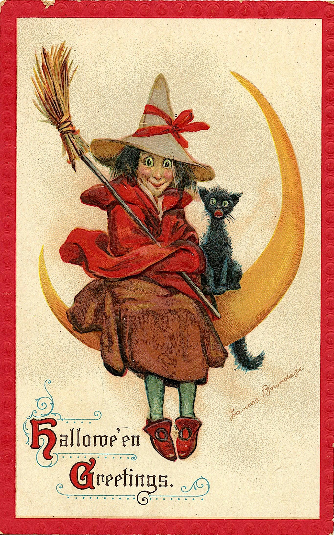 Antique / Vintage Postcard Halloween (1 of 2)