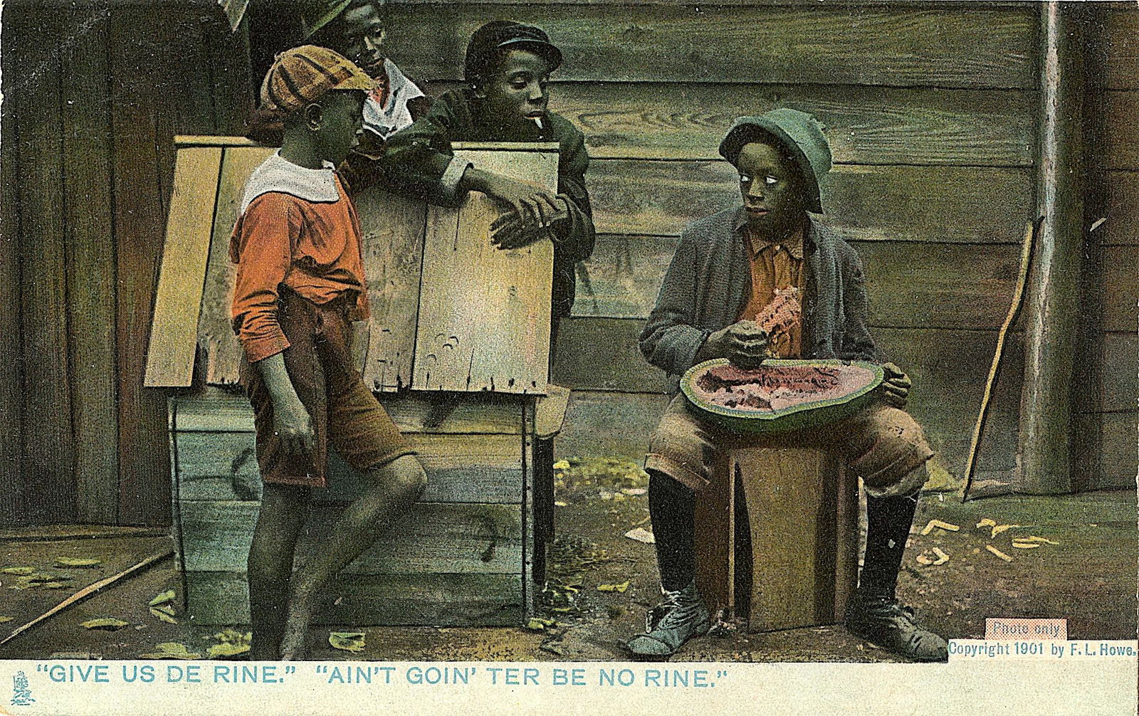 Antique Vintage African Black American Postcard (1 of 2)