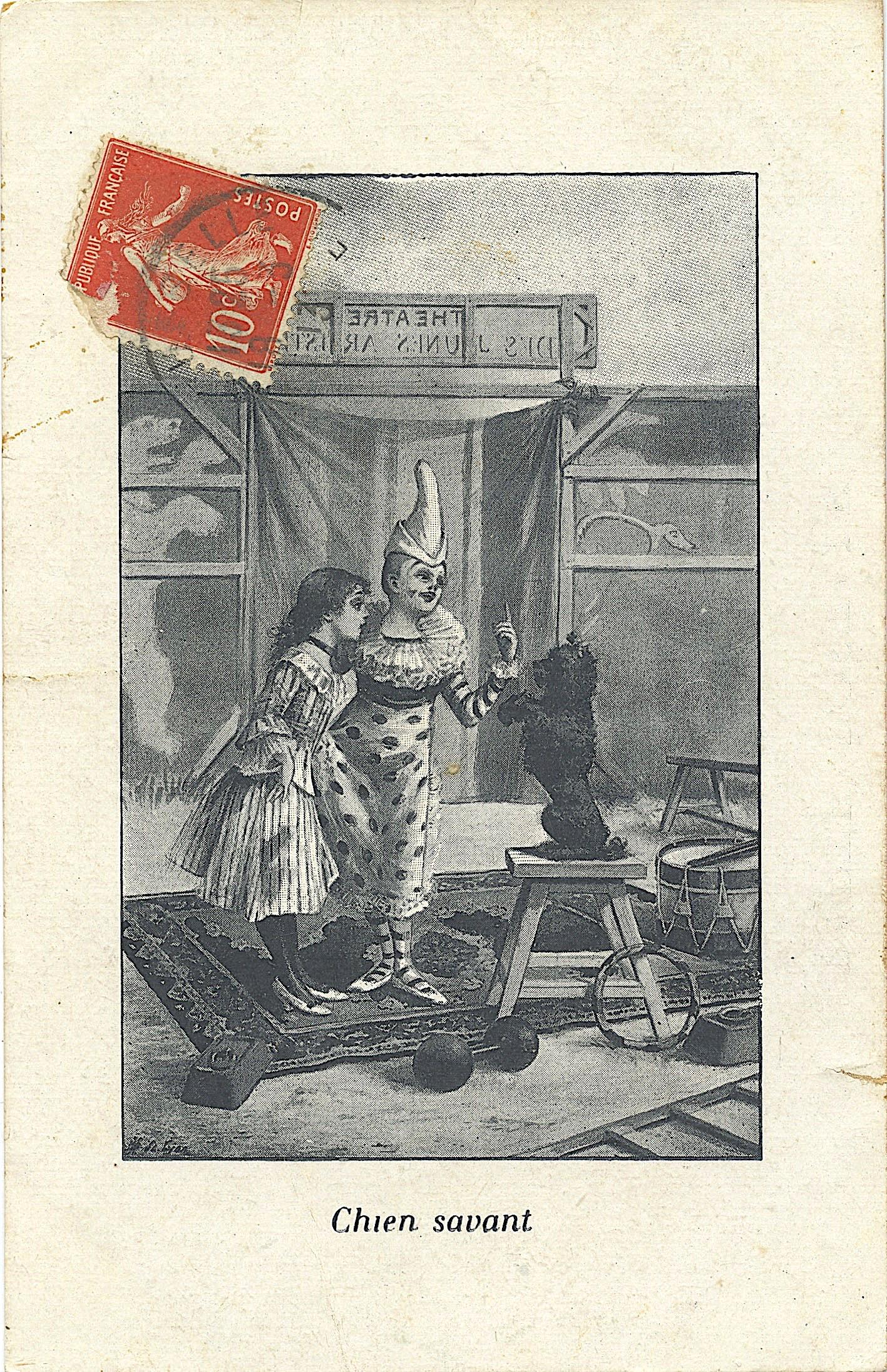 Rare Antique Postcard Circus Actors (1 of 2)