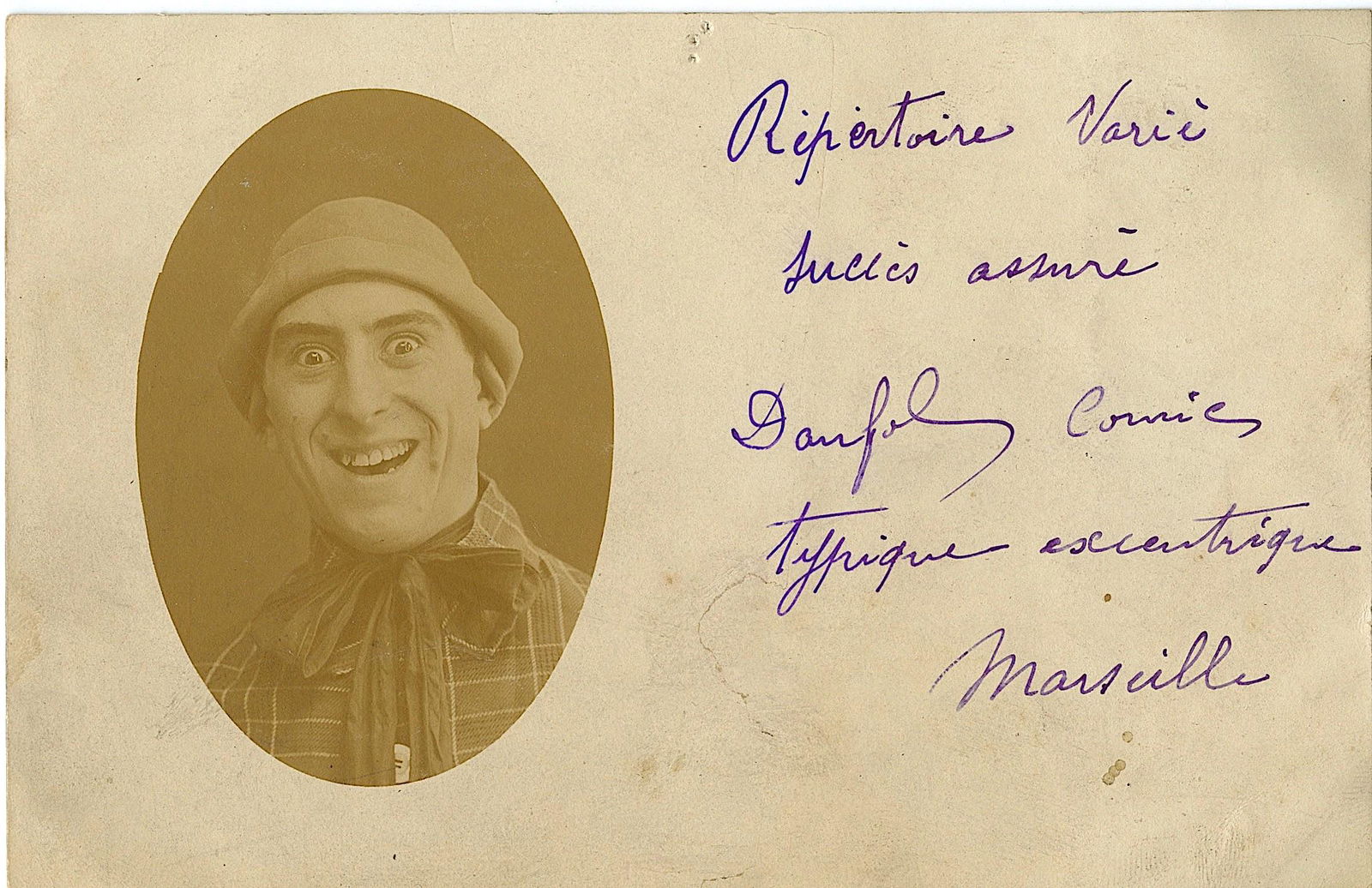 Rare Antique Postcard Circus Actors (1 of 2)