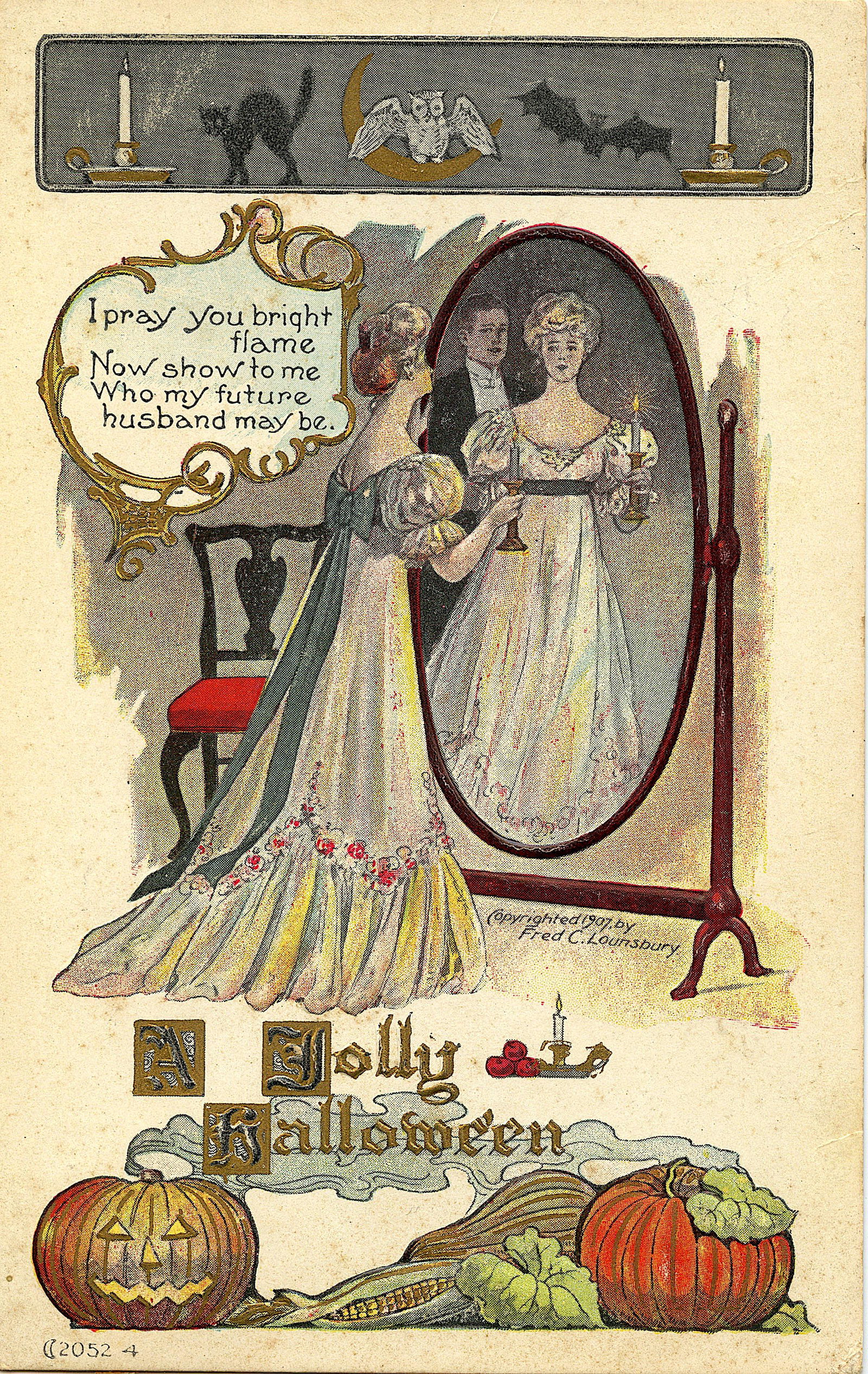 Antique / Vintage Postcard Halloween (1 of 2)