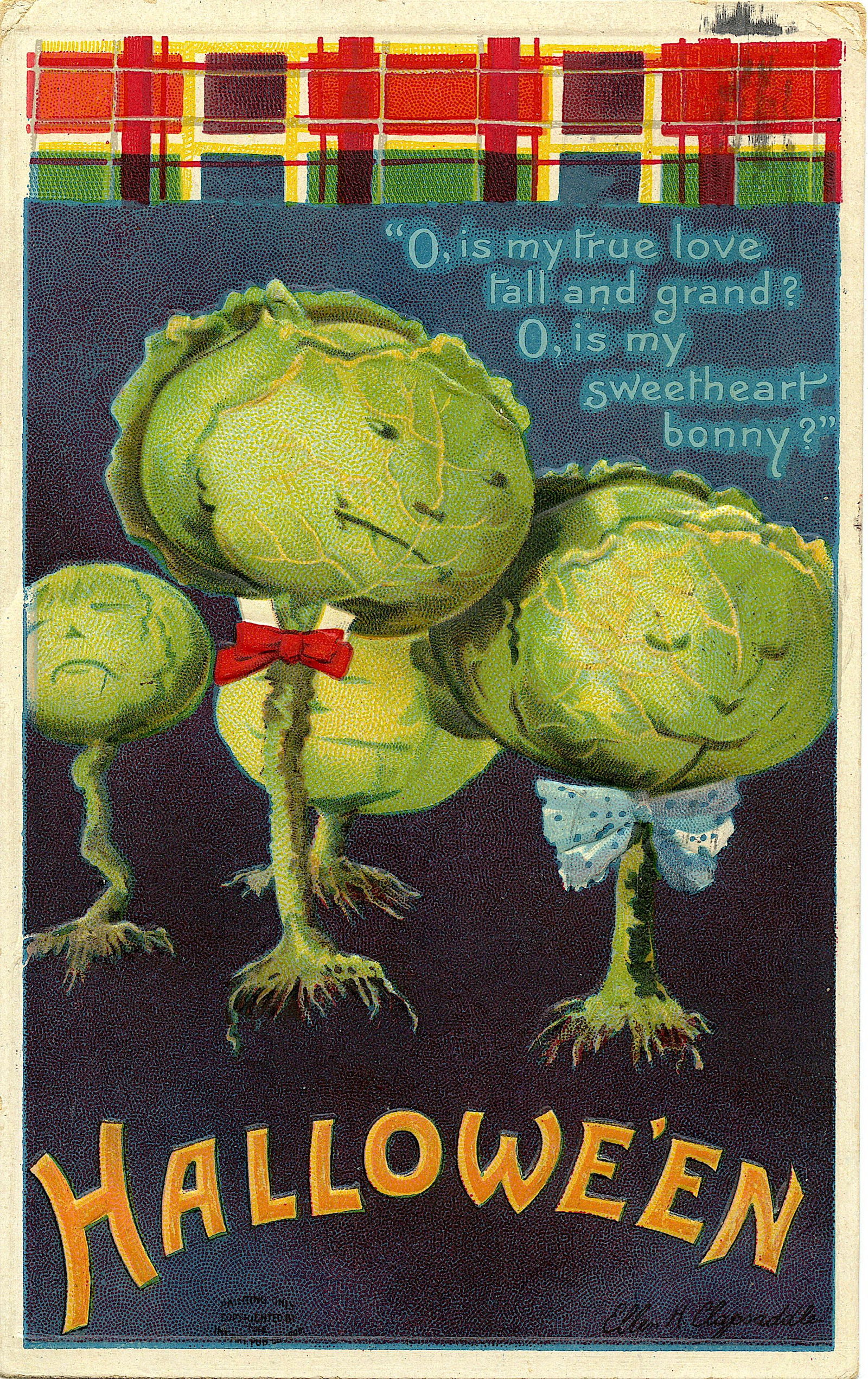 Antique / Vintage Postcard Halloween: The dimensions of an antique / vintage postcard are Approx. 5.5" x 3.5" (small variances can occur). This lot is located in Boca Raton, Fl and its shipment will be made directly by Artelisted. Shippin