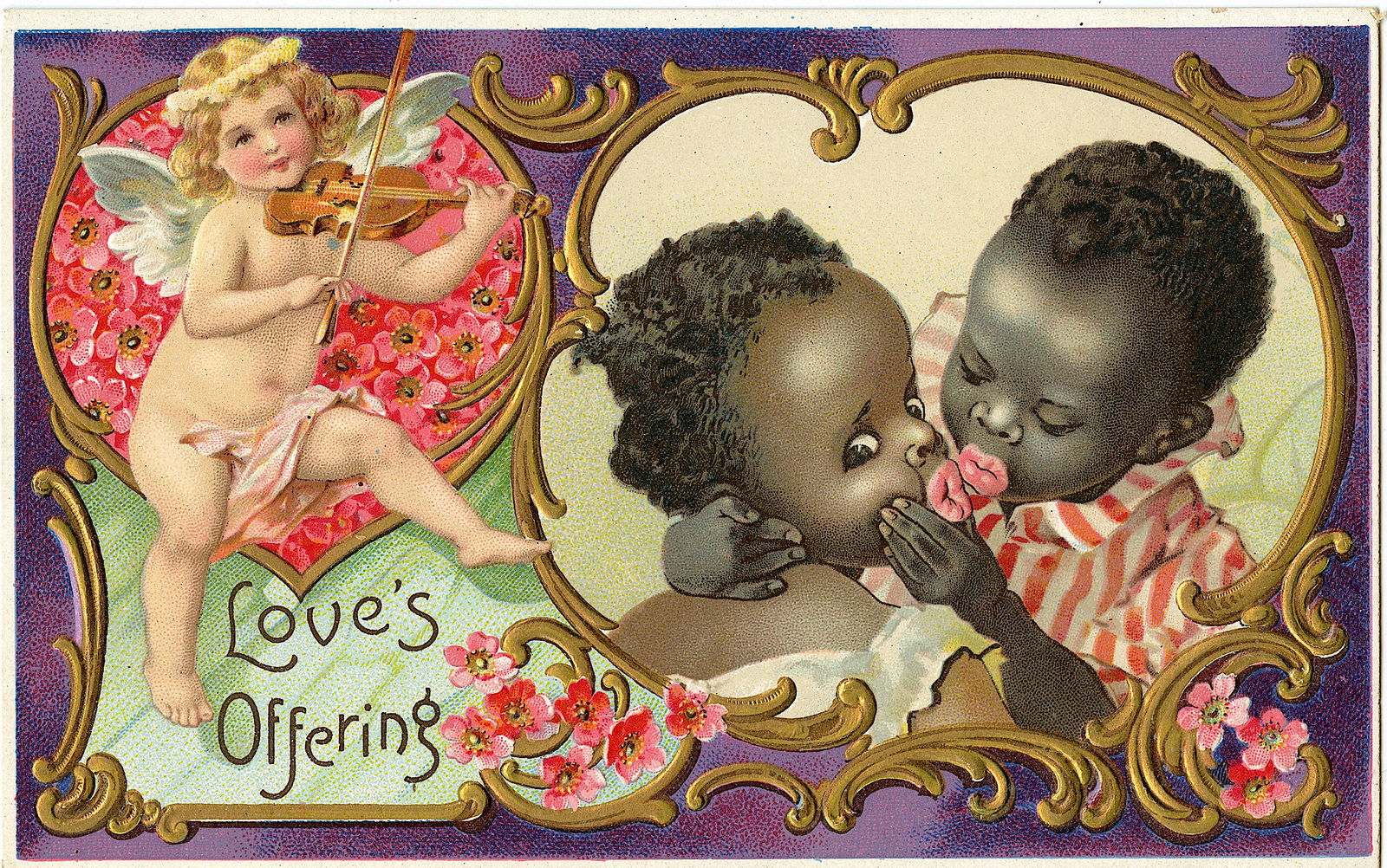 Antique Vintage Rare African Black American Postcard (1 of 2)