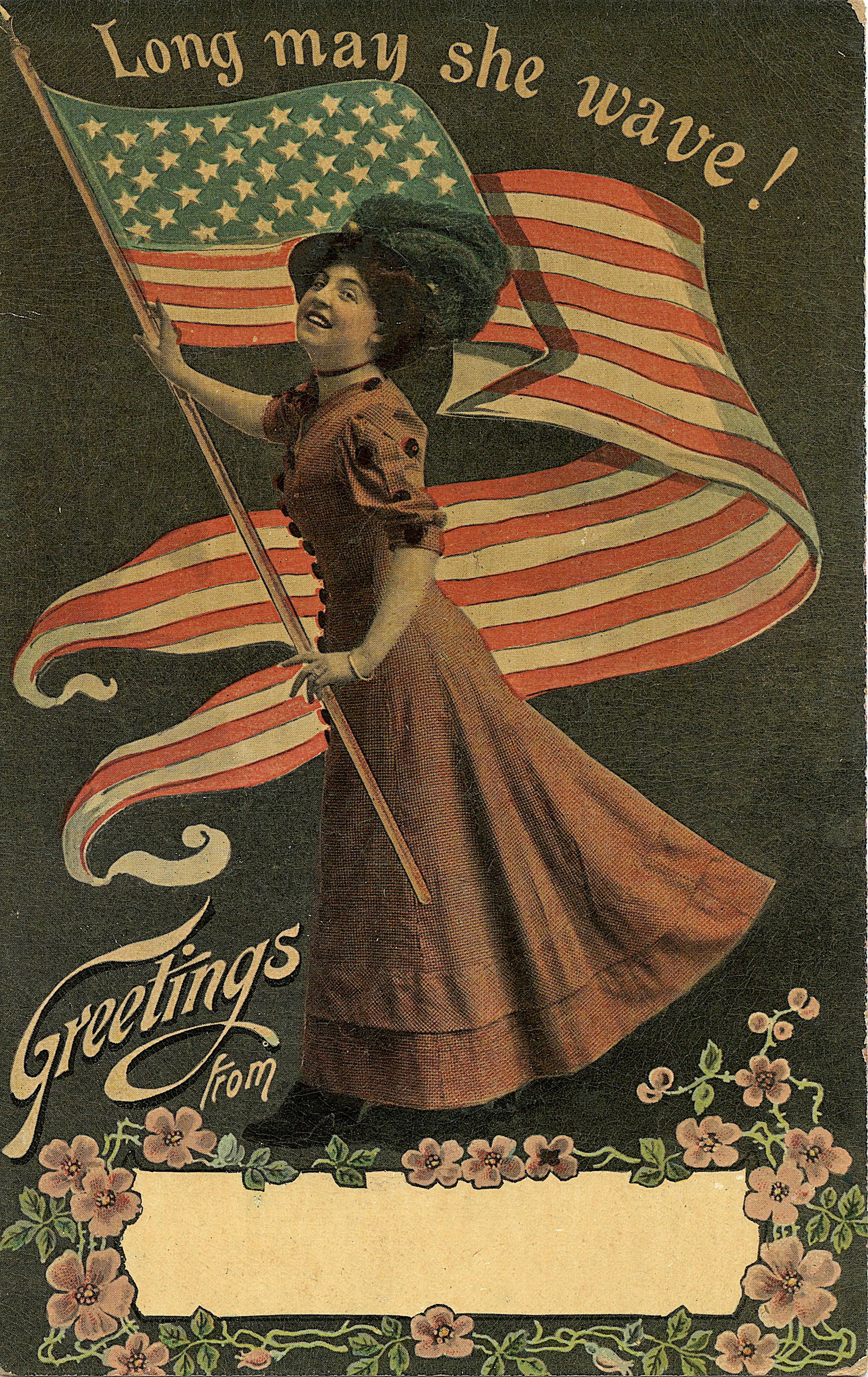 Antique Rare American American Flag 42 Stars (1 of 2)