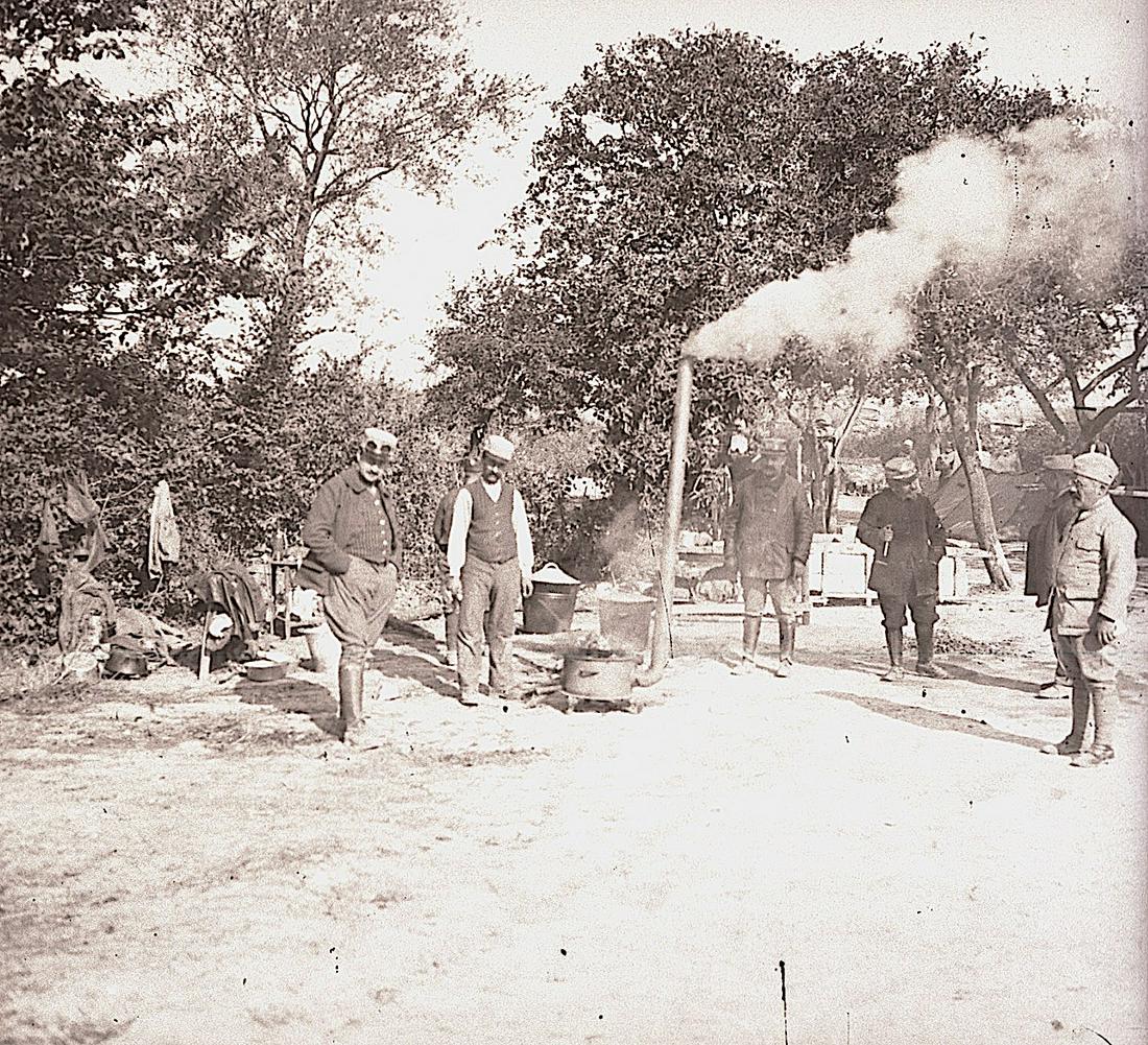 Antique Very Rare  Glass Stereo Plate Negative Military (1 of 3)