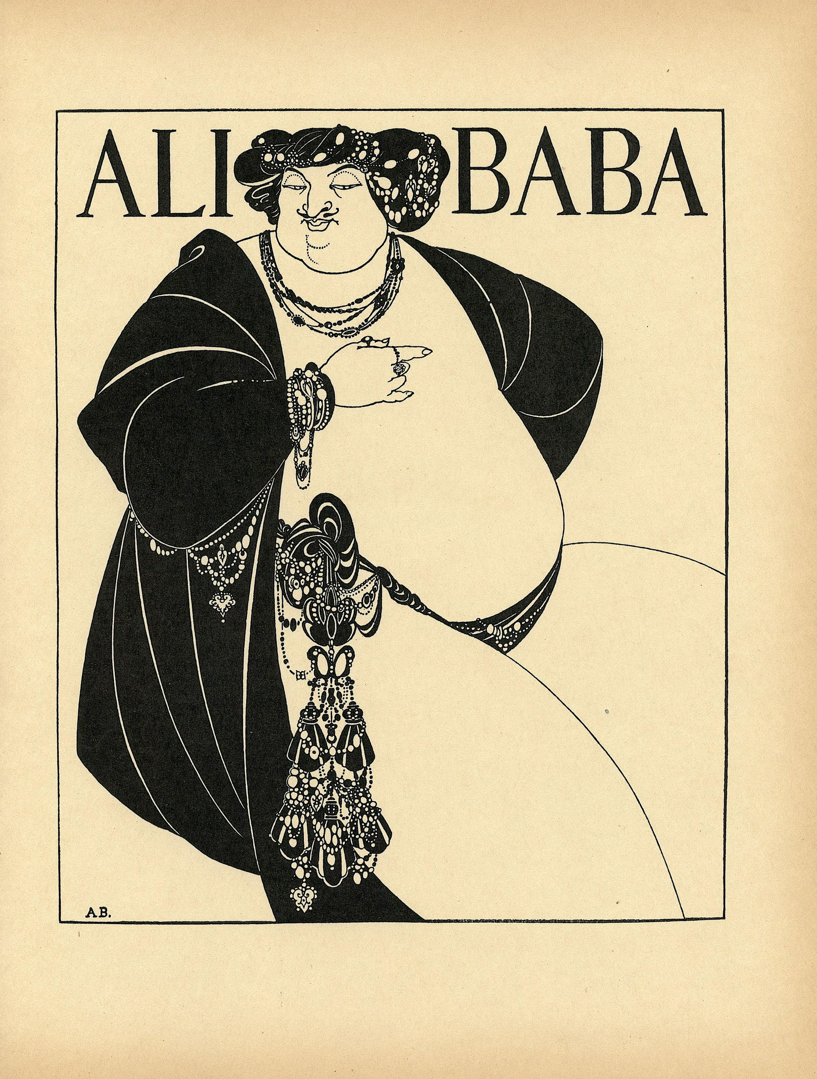 AUBREY BEARDSLEY Antique Print Litho, 1899: Antique Lithograph print produced in England by John Lane London in 1899. Paper dimensions 11" x 8.25" (variances can occur). Vincent Beardsley (21 August 1872 Ð 16 March 1898) was an English illustr