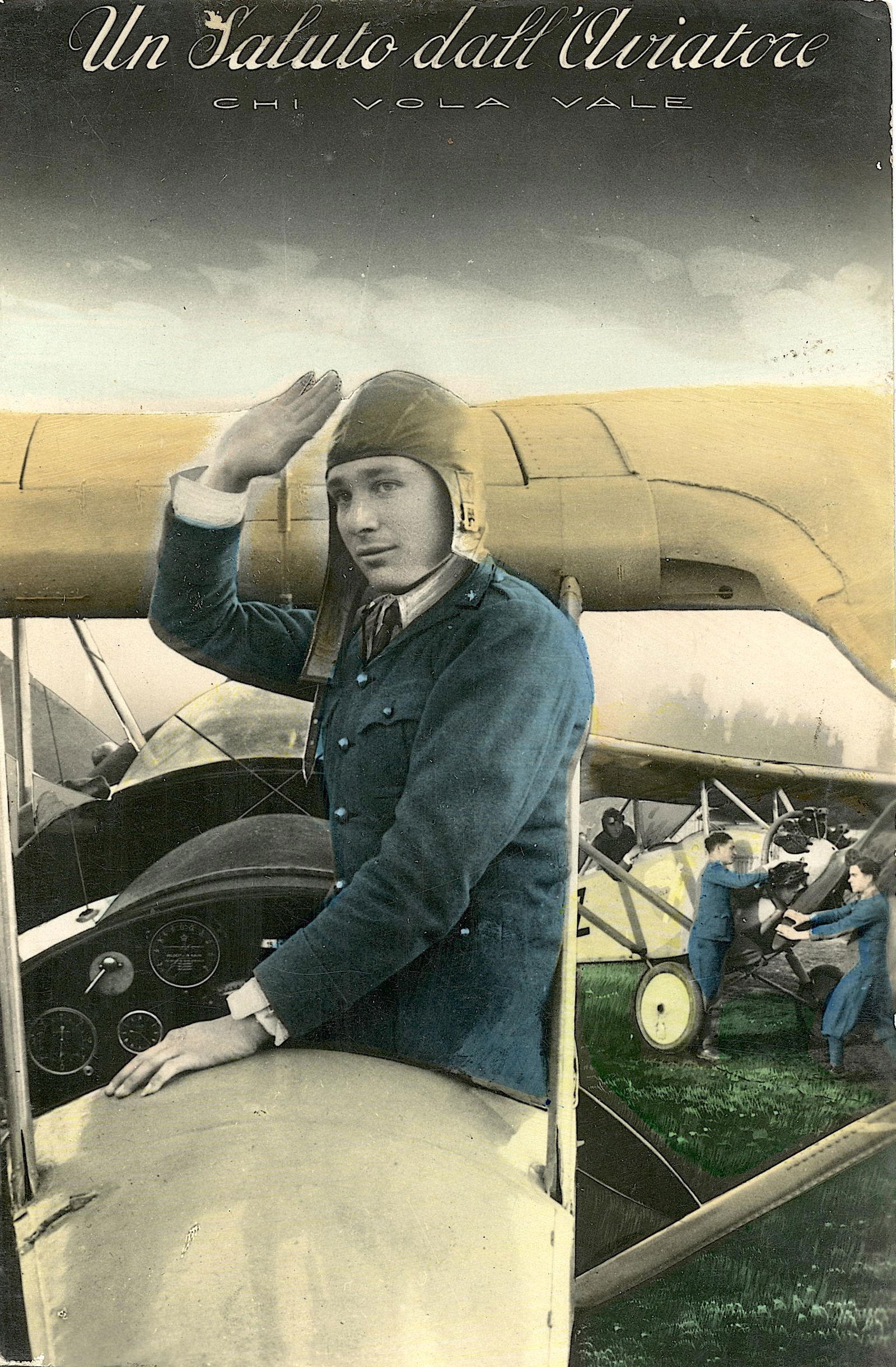 Antique / Vintage Postcard Aviation Pioneers Italia (1 of 2)