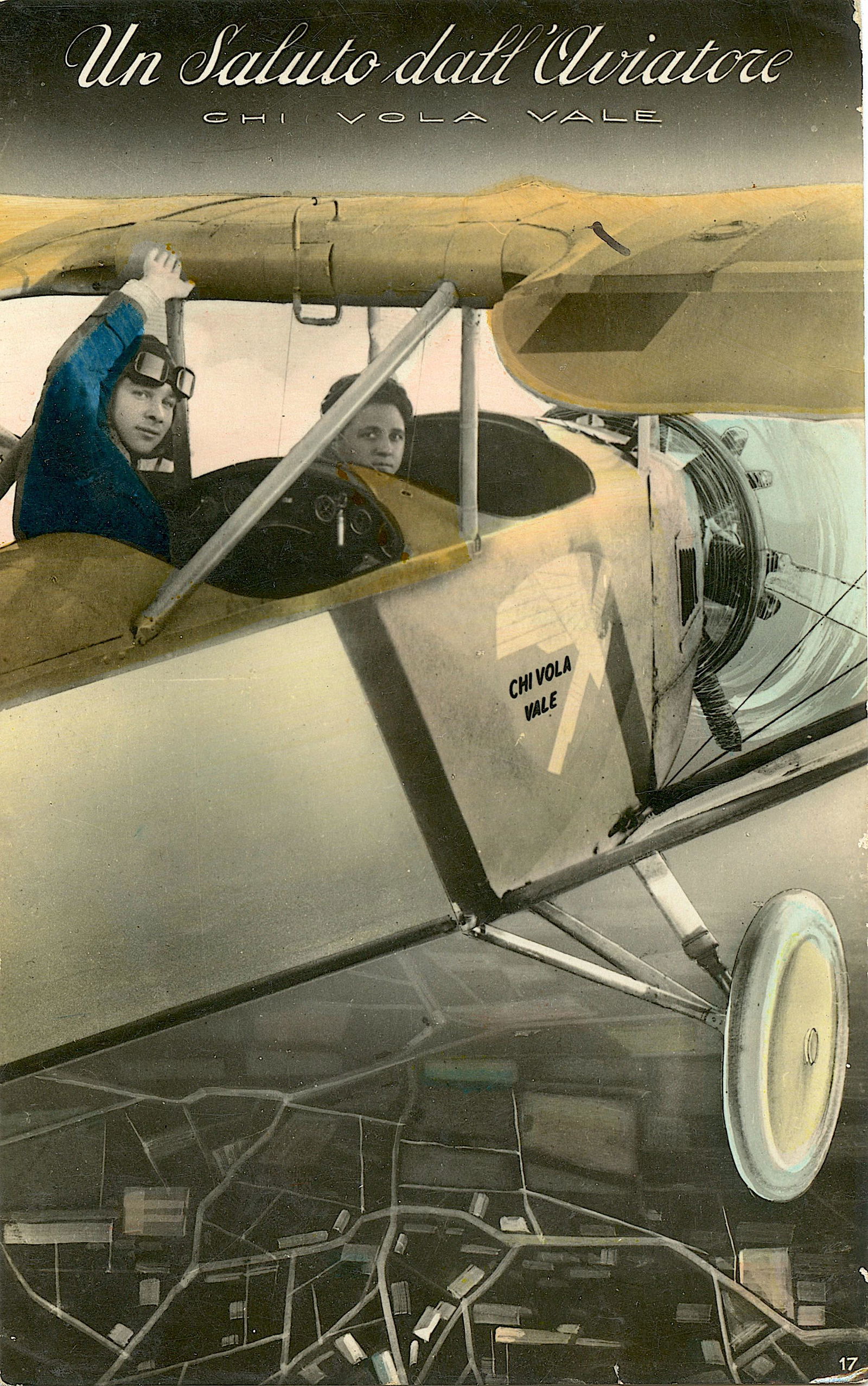 Antique / Vintage Postcard Aviation Pioneers Italia (1 of 2)