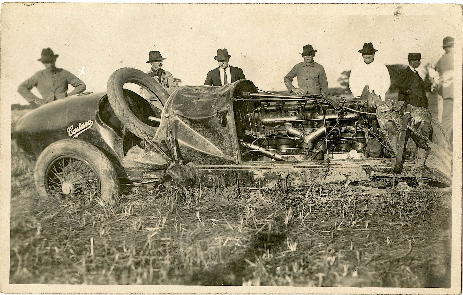 Antique / Vintage Postcard Real Photo Car Racing (1 of 2)