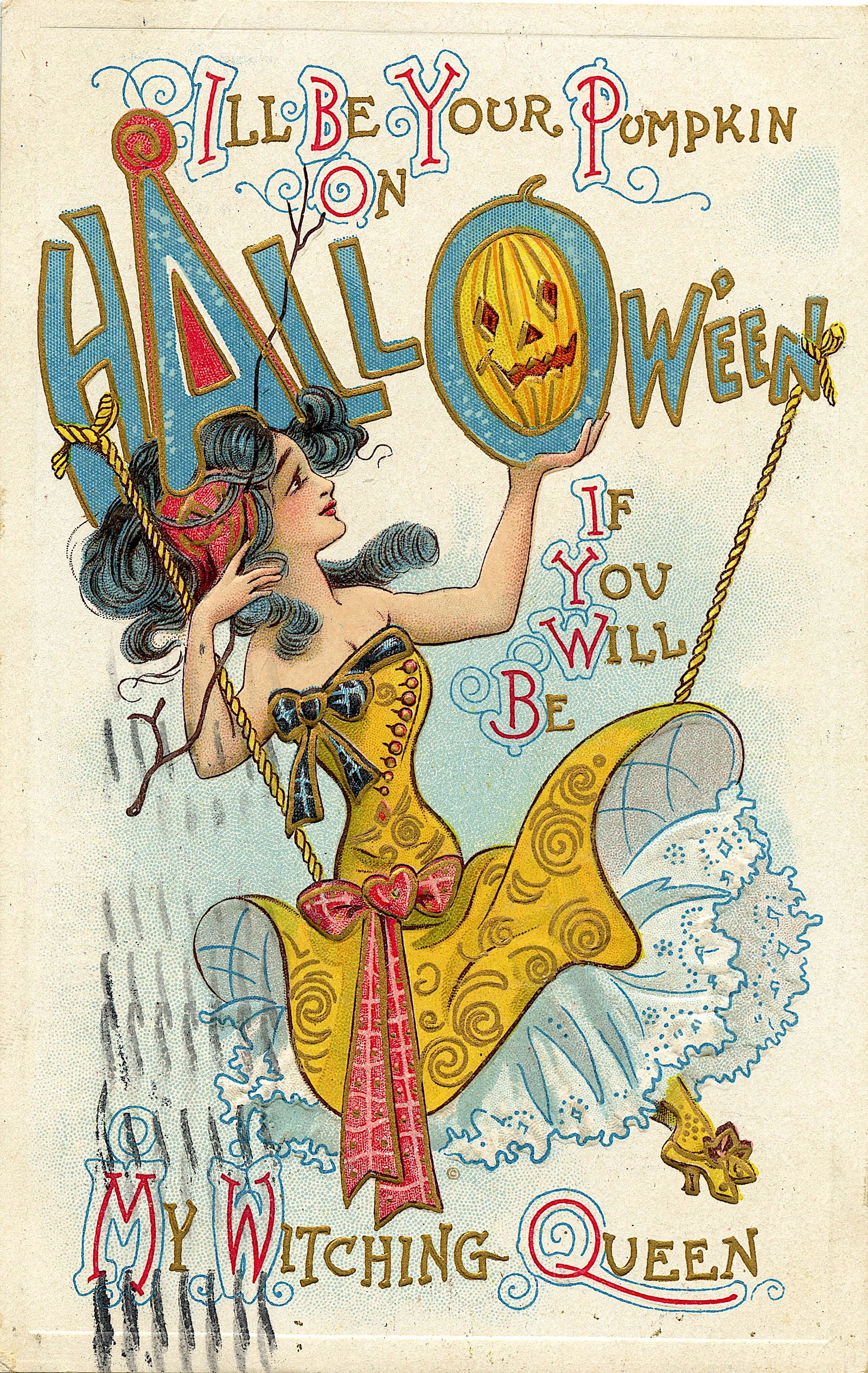 Antique / Vintage Postcard Halloween (1 of 2)