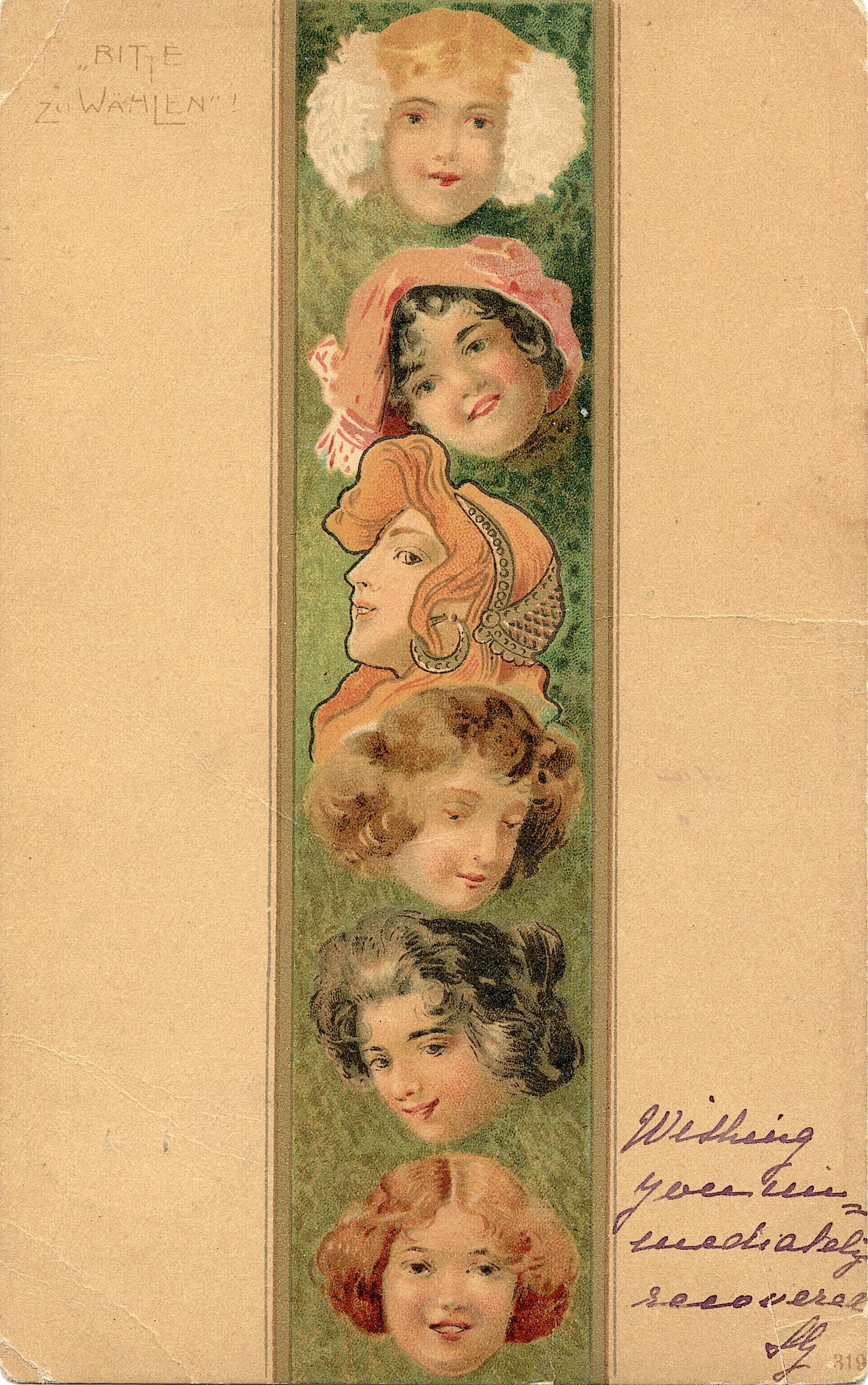 Antique / Vintage Postcard Italian Romantic Nouveau: The dimensions are Approx. 5.5"x 3.5" (small variances can occur). This lot is located in Boca Raton, Fl and its shipment will be made directly by Artelisted. Shipping insurance is the responsibility 