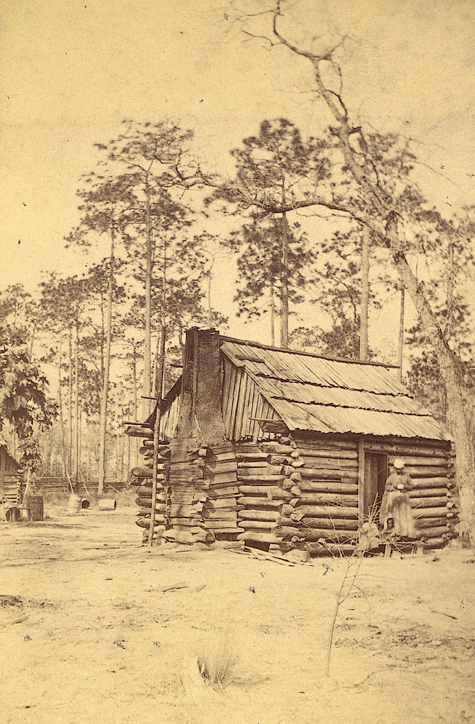Antique Stereoview Log Cabin African American: The collection of photographs that we are offering in this auction are originals from the epoch (if eventually the opposite is not indicated). They come mainly from collectors in France and U.S.A.. Th
