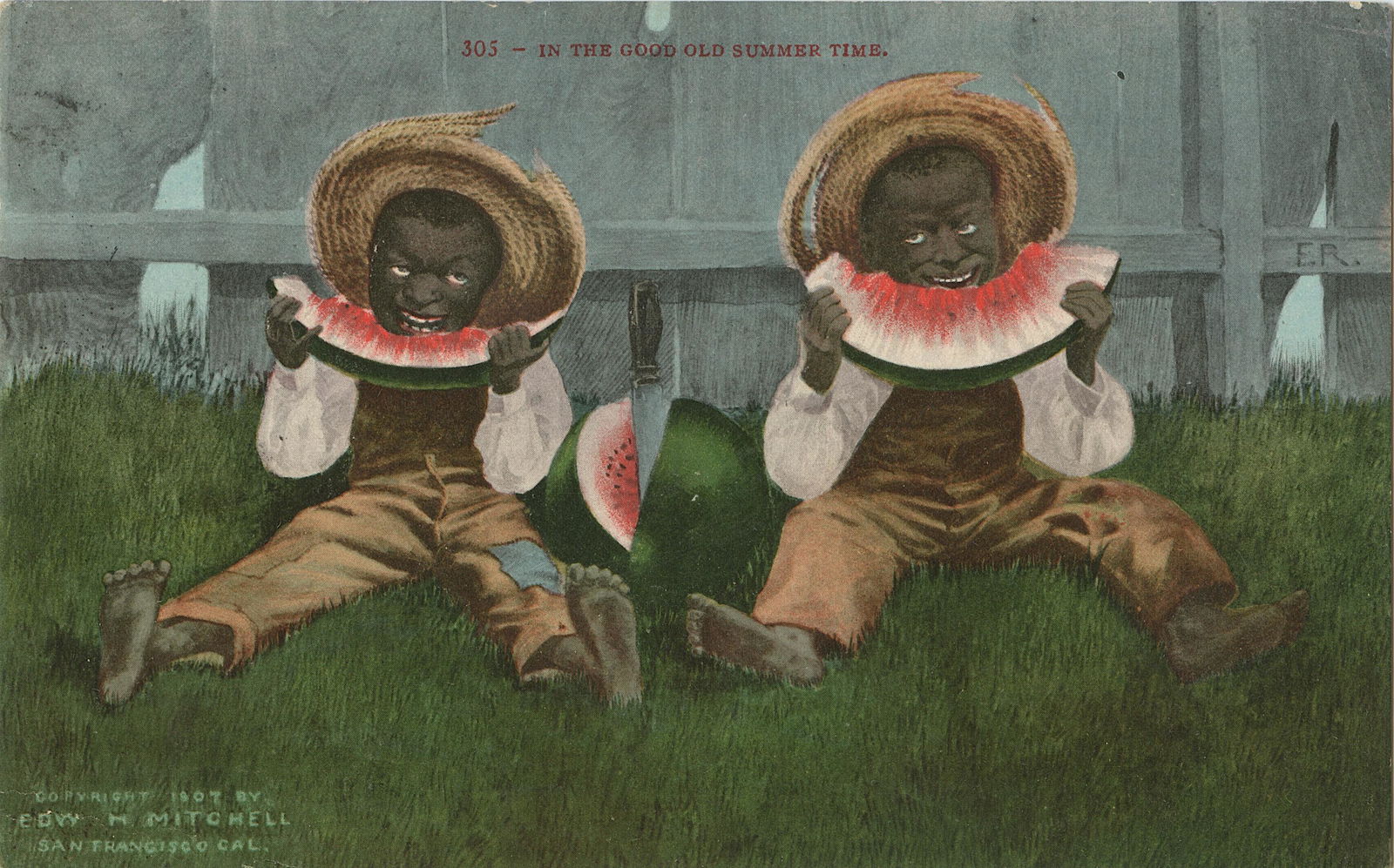 Antique Vintage African Black Americana Postcard (1 of 2)