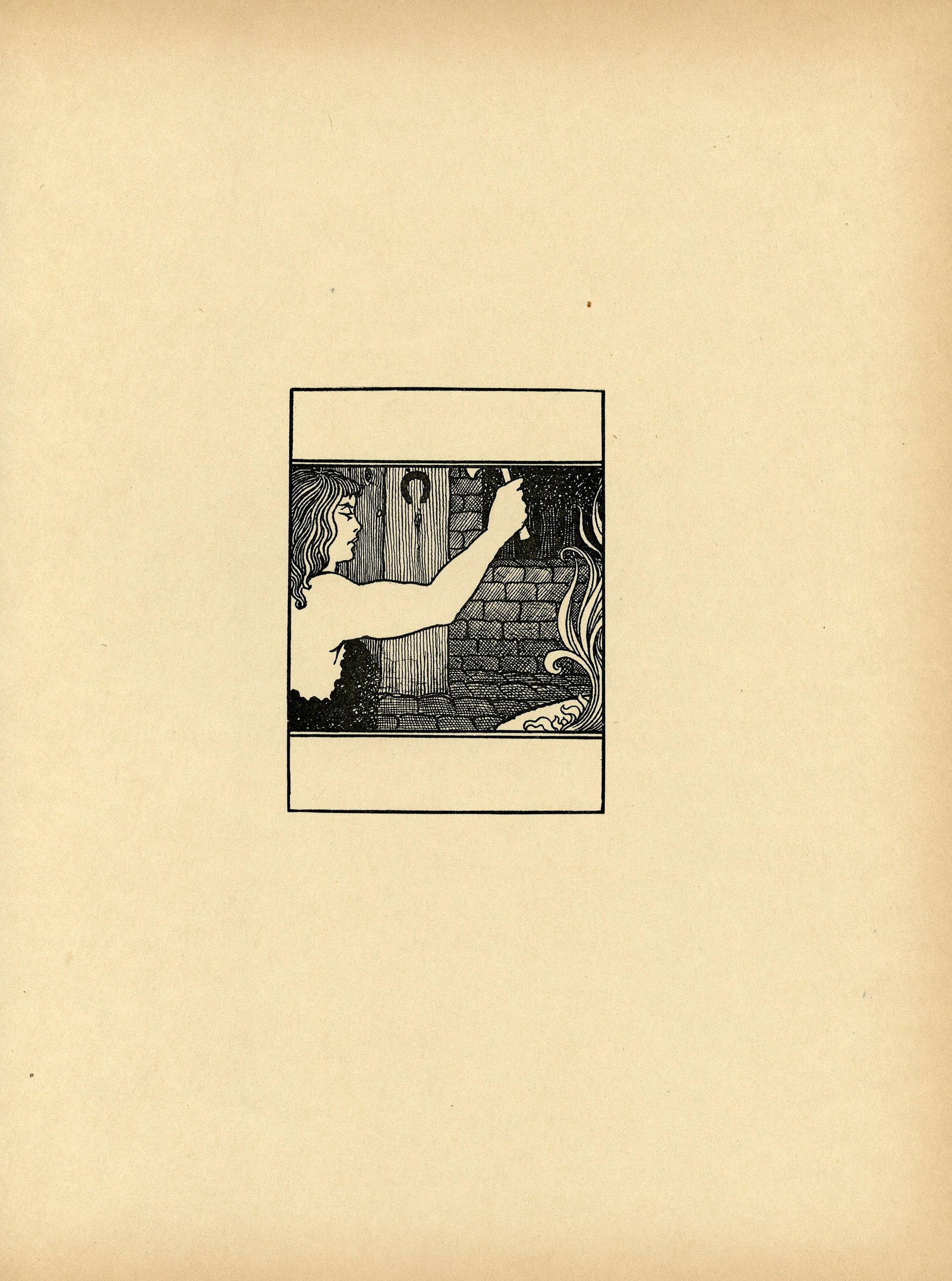 AUBREY BEARDSLEY Antique Print Litho, 1899: Antique Lithograph print produced in England by John Lane London in 1899. Paper dimensions 11" x 8.25" (variances can occur). Vincent Beardsley (21 August 1872 Ð 16 March 1898) was an English illustr