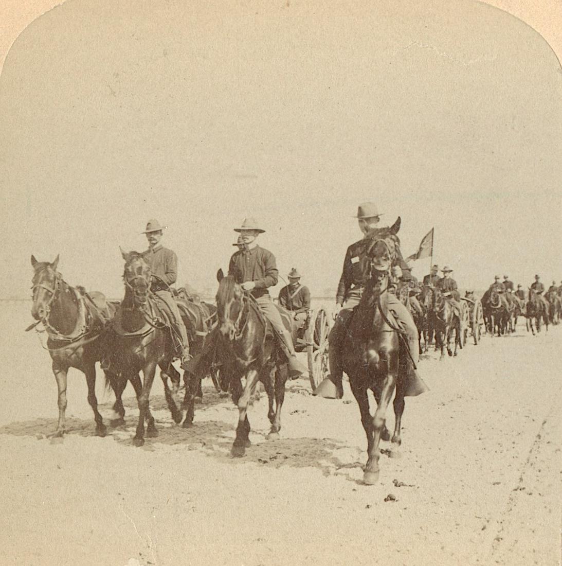 Antique Real Photo Stereoview Spanish American War: This collection of stereoviews are originals from the epoch . They come mainly from collectors in the U.S.A. and constitute wonderful testimonies of past time that tend to be unique. Their scarcity, c