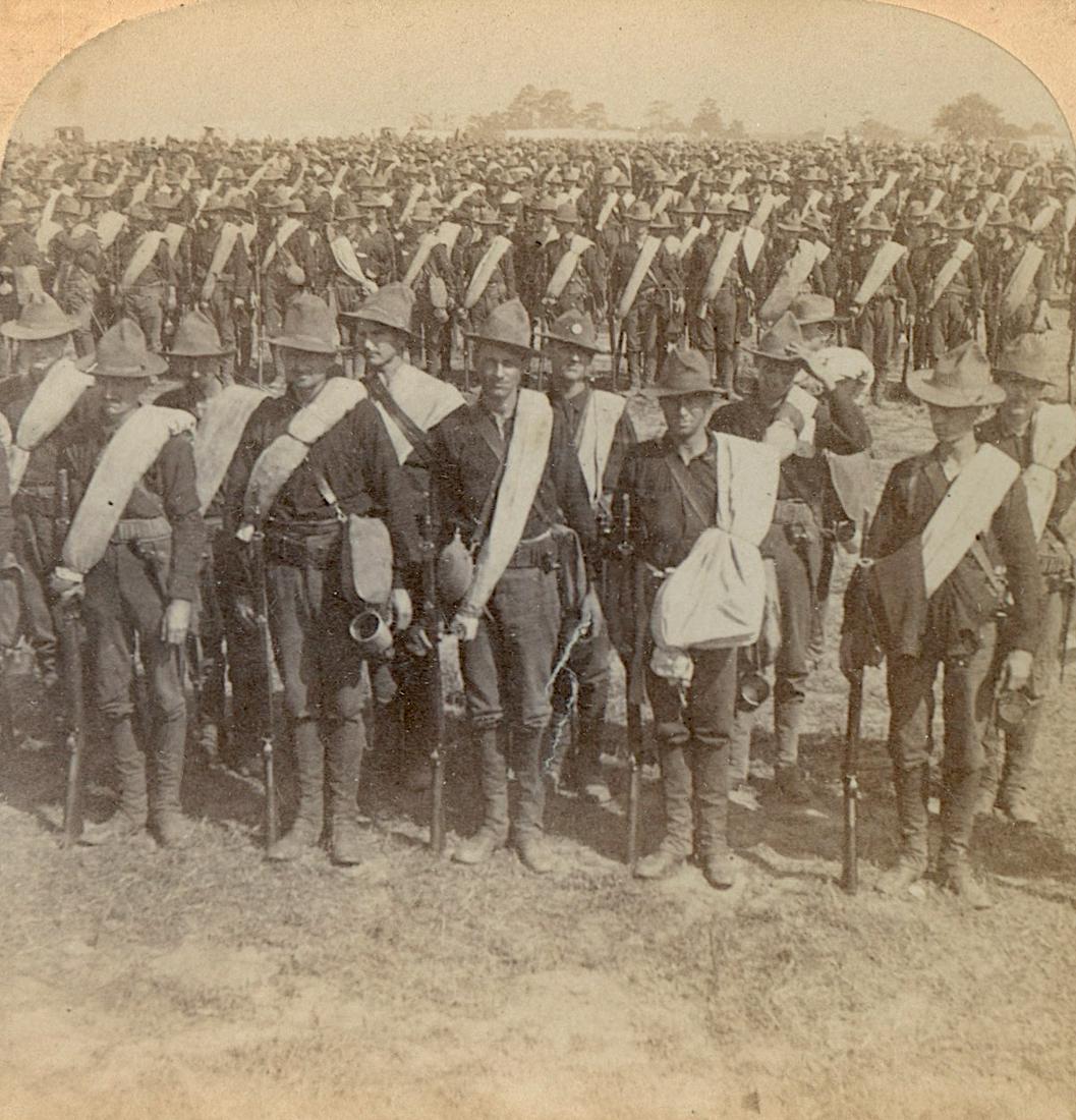 Antique Real Photo Stereoview Spanish American War: This collection of stereoviews are originals from the epoch . They come mainly from collectors in the U.S.A. and constitute wonderful testimonies of past time that tend to be unique. Their scarcity, c
