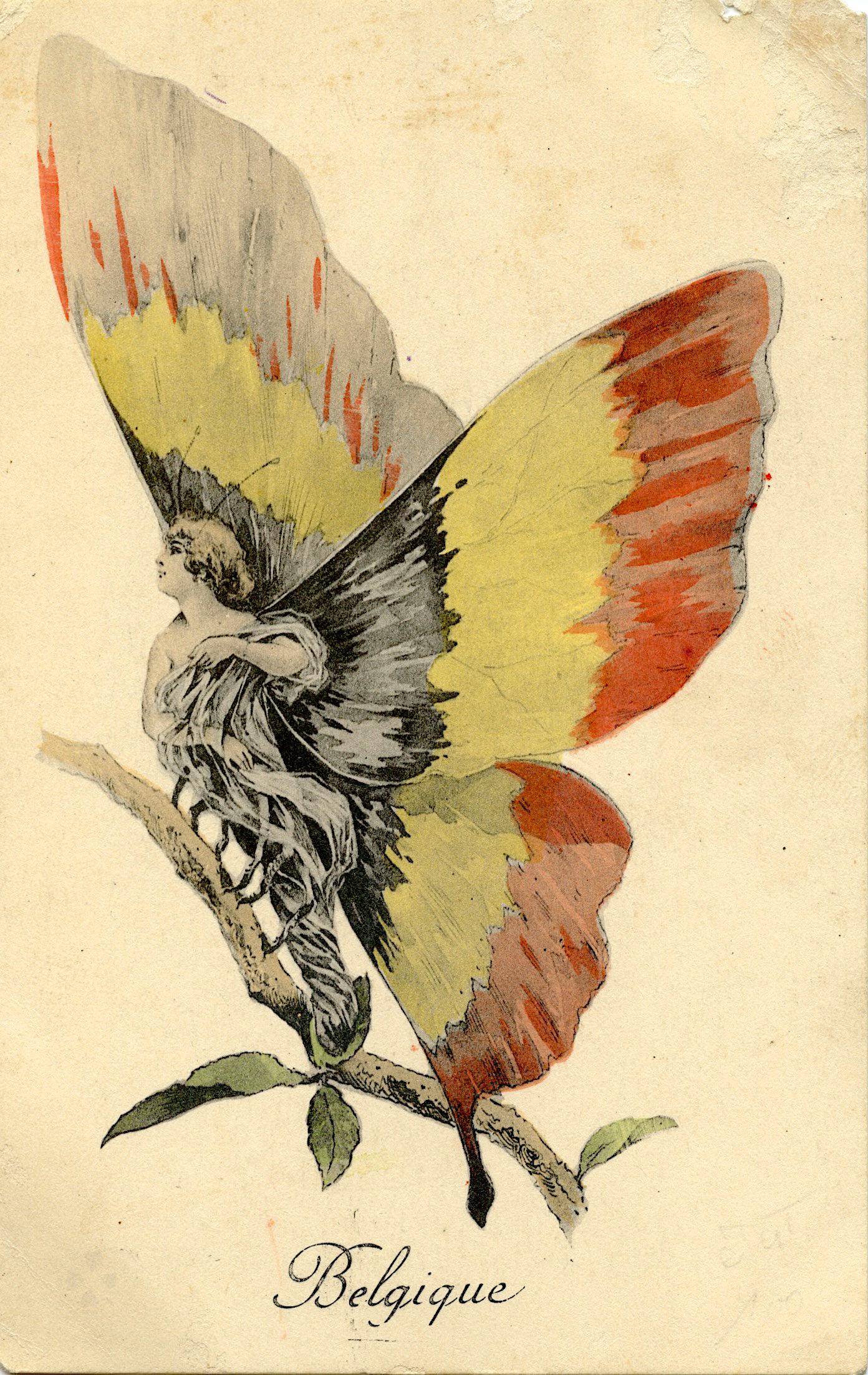 Antique Rare French Postcard Art Nouveau Deco (1 of 2)