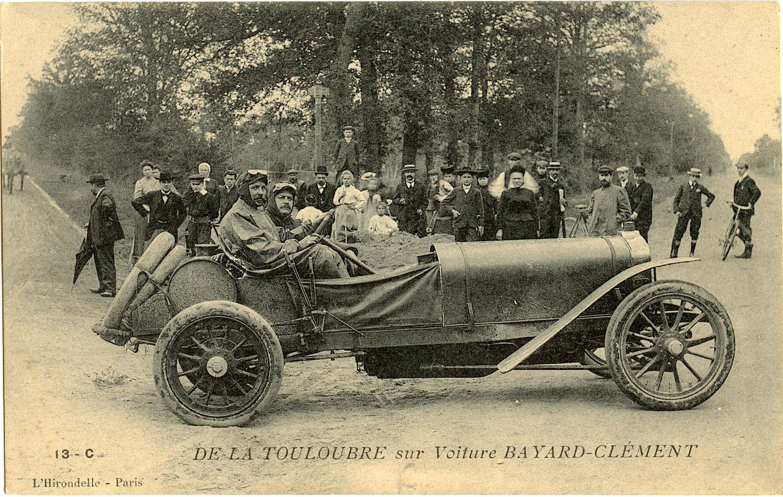 Antique Postcard Pioneers Car Racing (1 of 2)